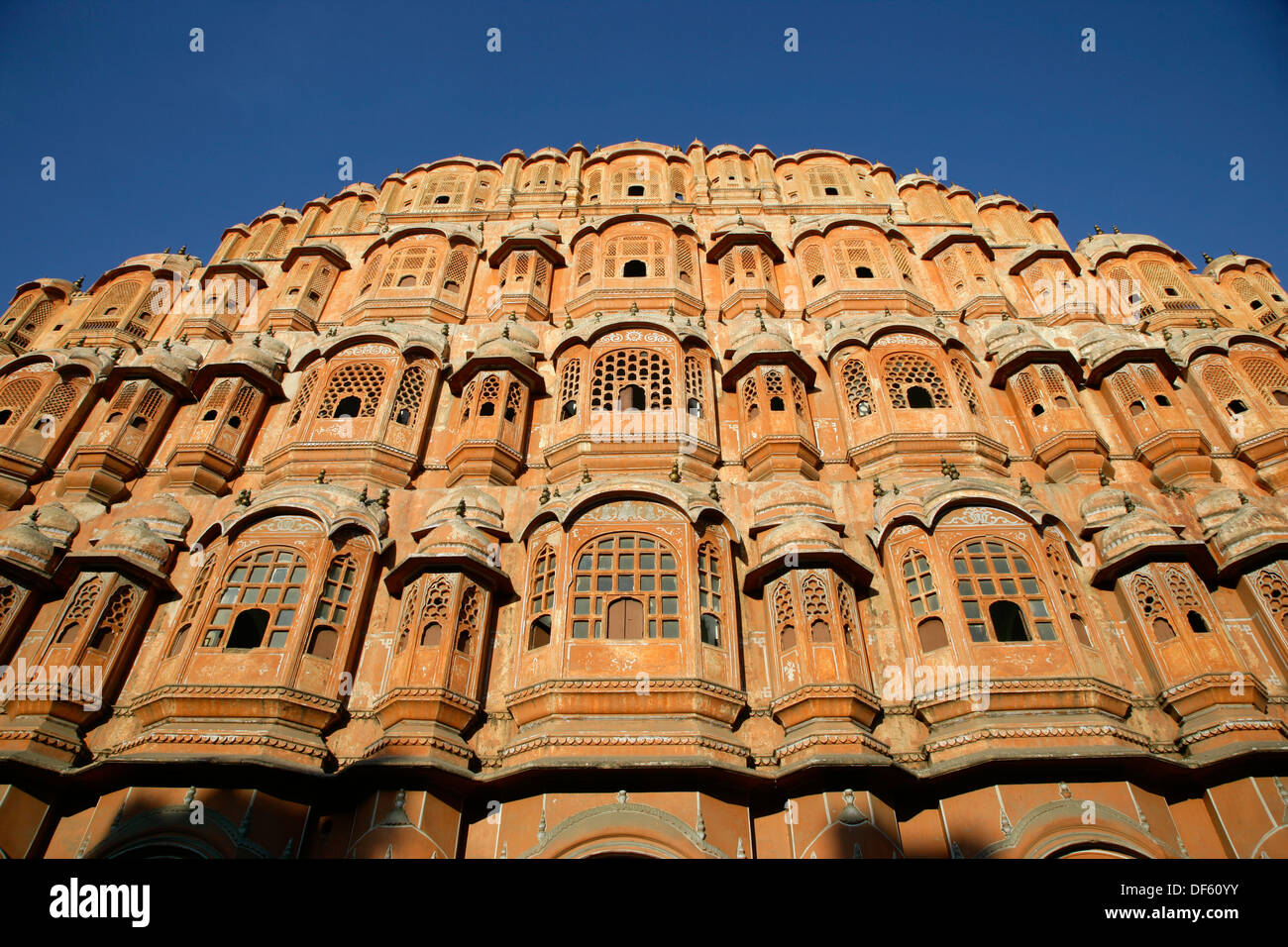 Indien, Rajasthan, Jaipur, Palast der Winde Stockfoto