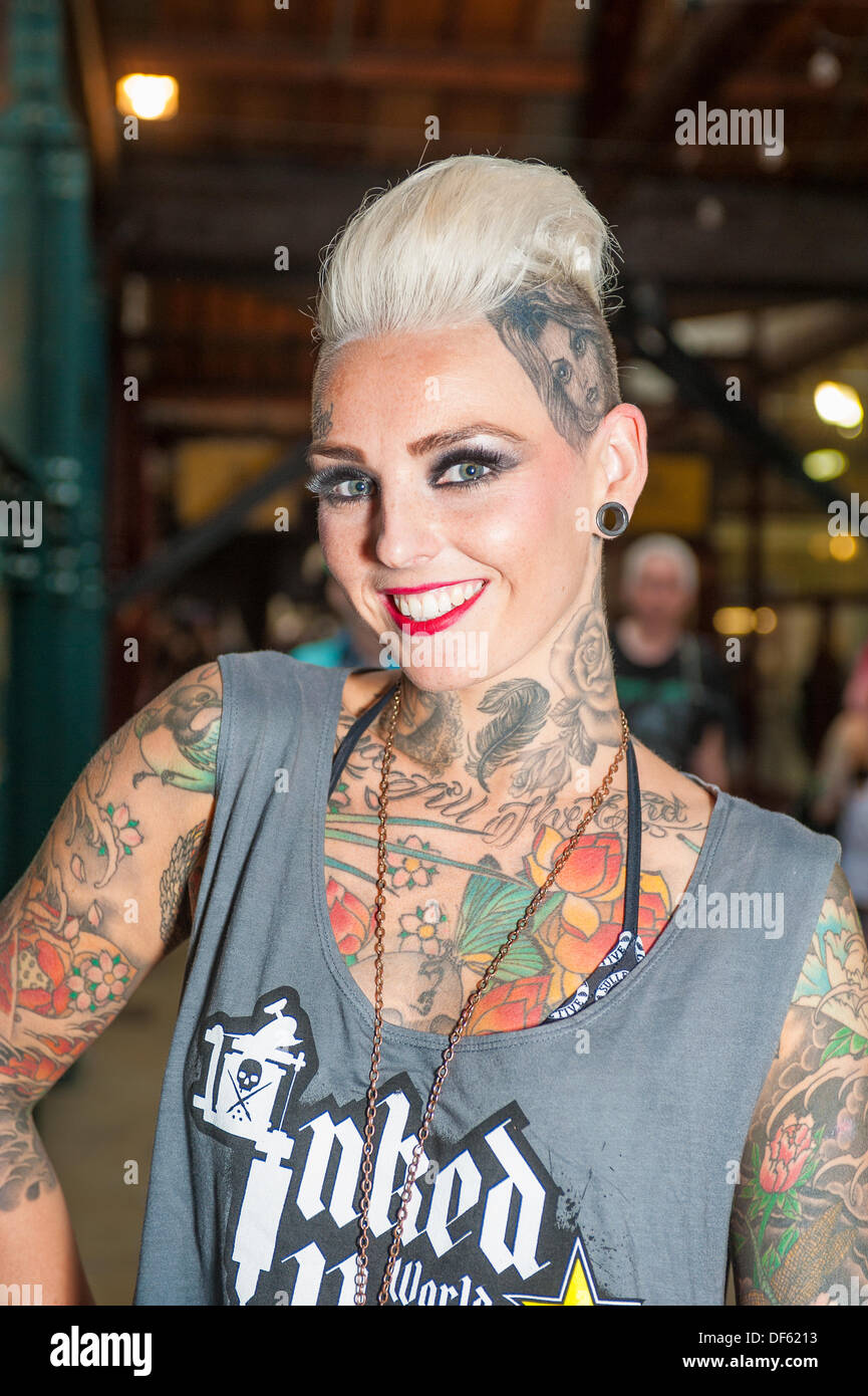 London, UK. 28. September 2013. London-Tattoo-Convention. © Terence Mendoza/Alamy Live-Nachrichten Stockfoto