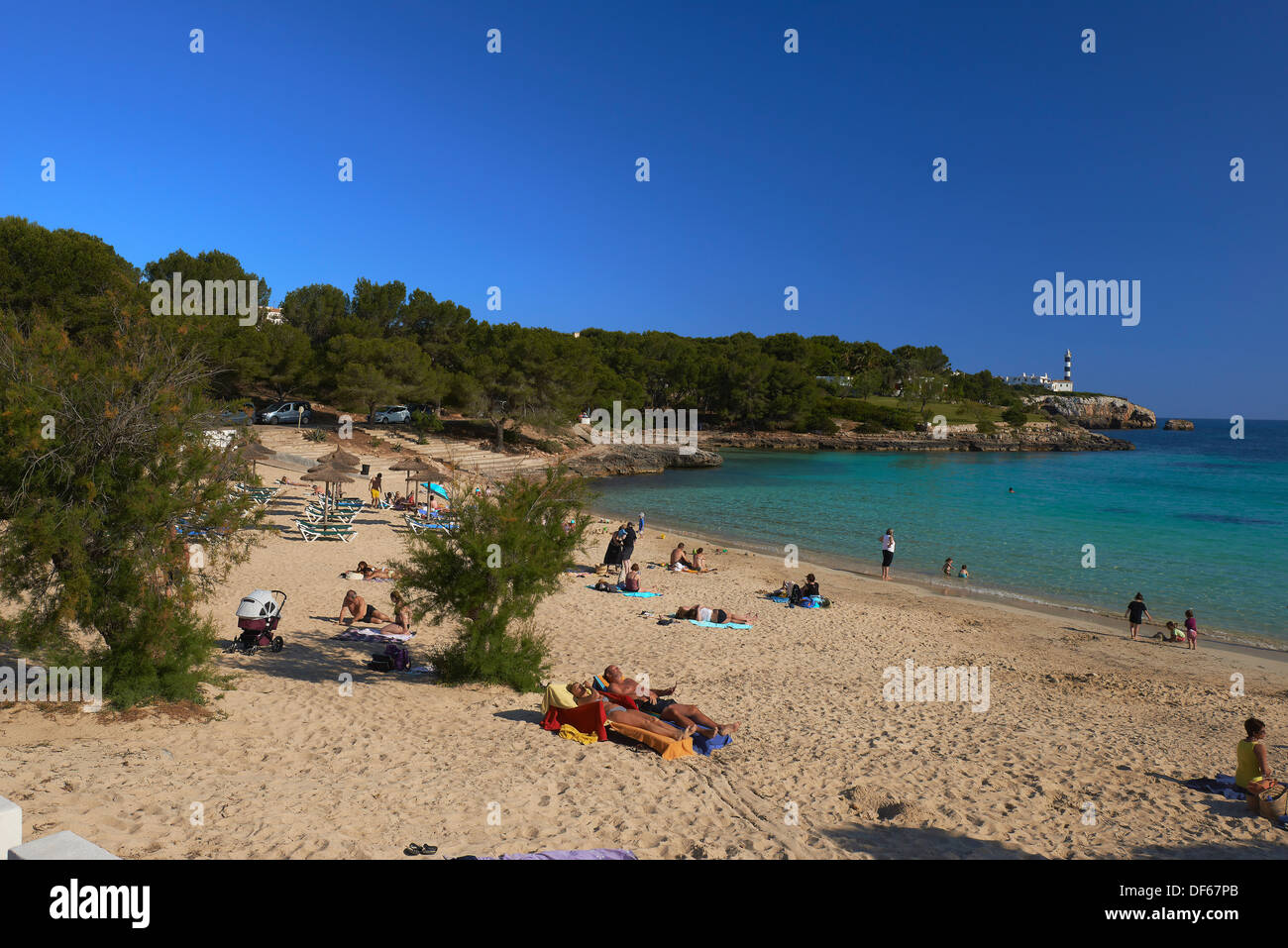 Mallorca, Porto Colom, Felanitx, Palma, Mallorca, Balearen, Spanien, Europa Stockfoto