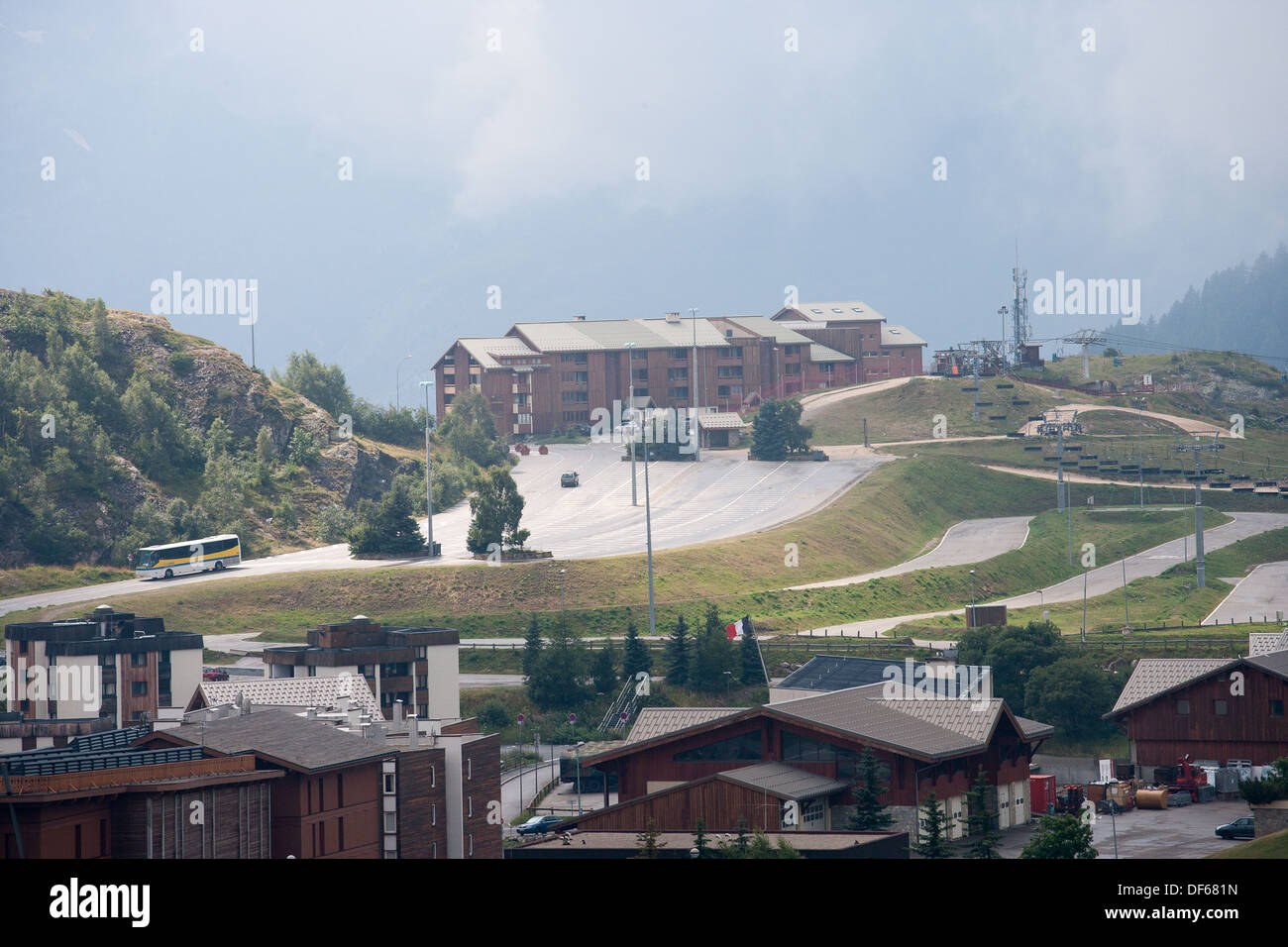 Alpes d ' Huez Alp Huez Isere Rhone Alpen Frankreich Stockfoto