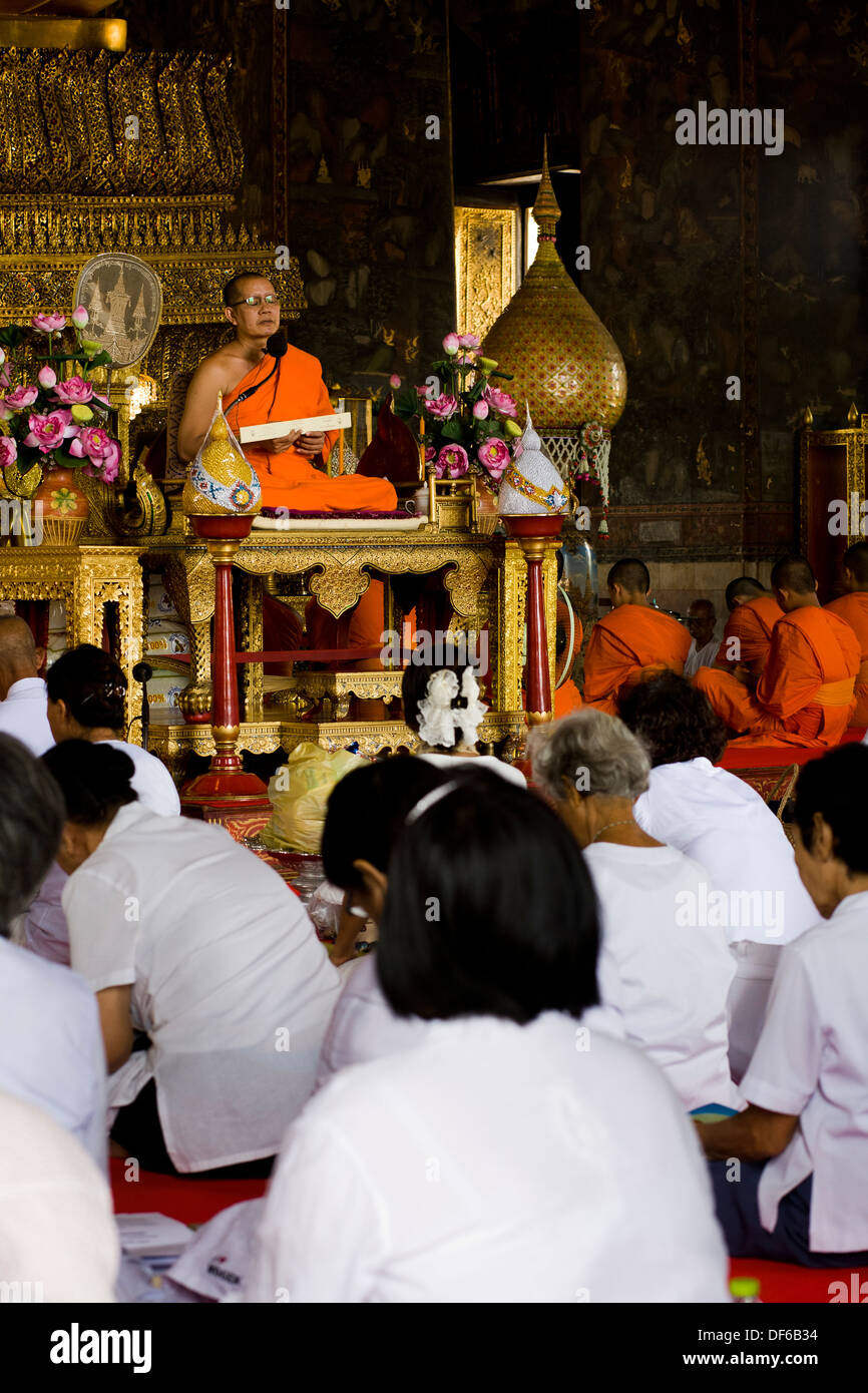 Wat Suthat buddhistischen Tempel Bangkok Thailand Stockfoto