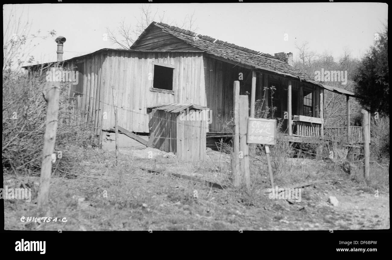 Johnson nach Hause auf den John Folkner Trakt 279730 Stockfoto