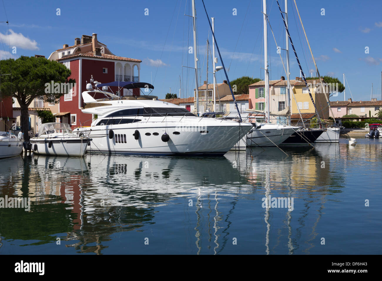 Port Grimaud, Var, Provence-Alpes-Côte d ' Azur, Frankreich, Europa Stockfoto