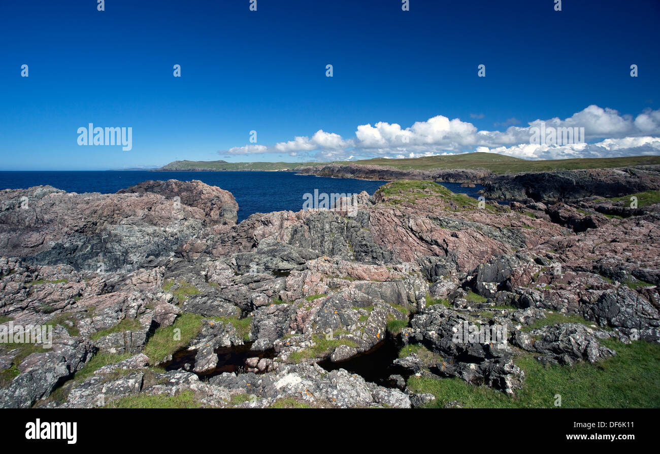 In Richtung Lossit Bay Stockfoto