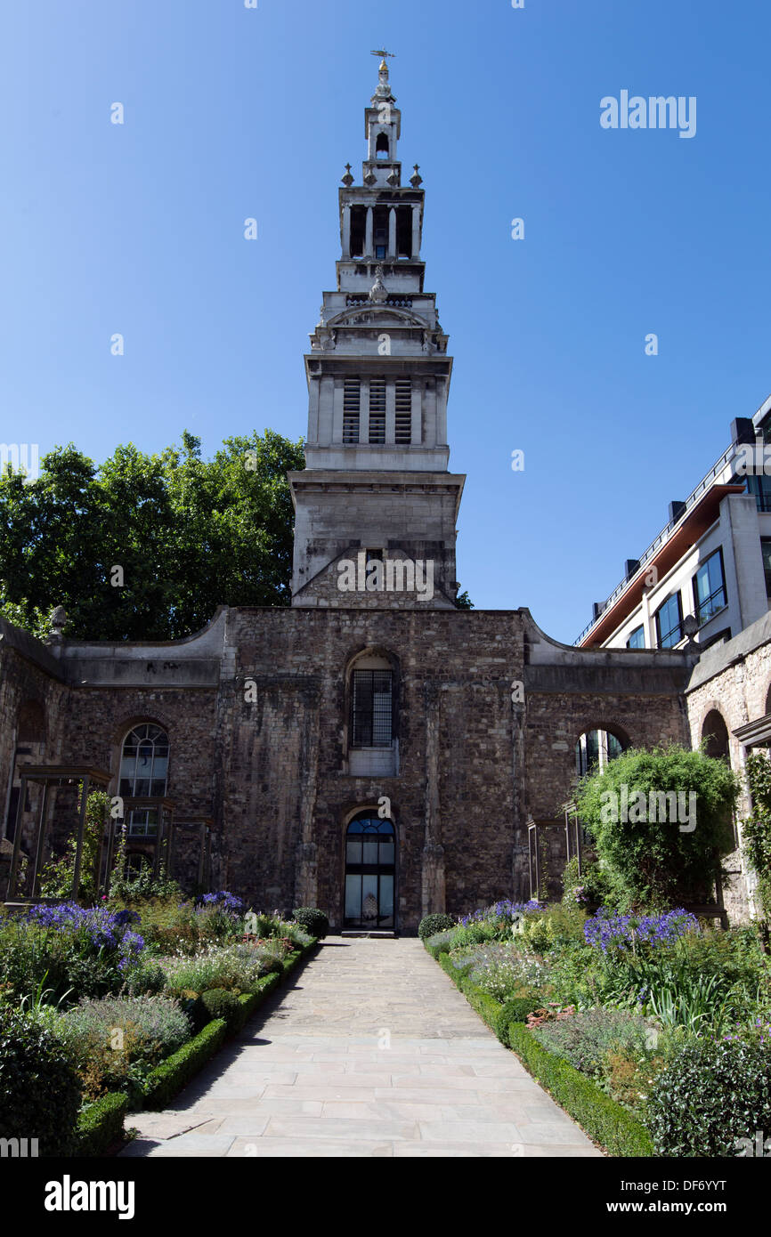 Christuskirche Greyfriars, Newgate Street, London, England, UK. Stockfoto