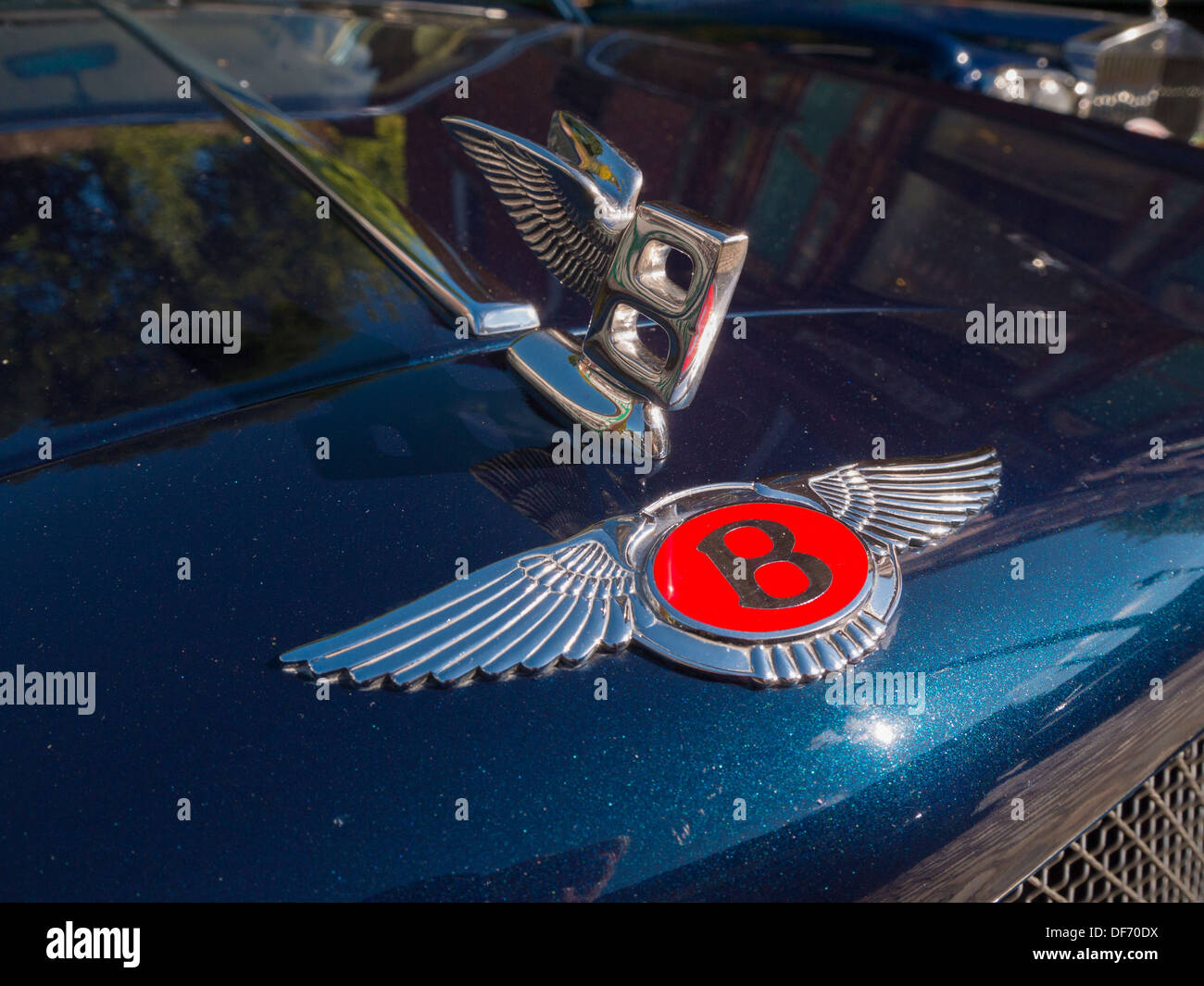 Oldtimer Bentley Auto Abzeichen Stockfoto