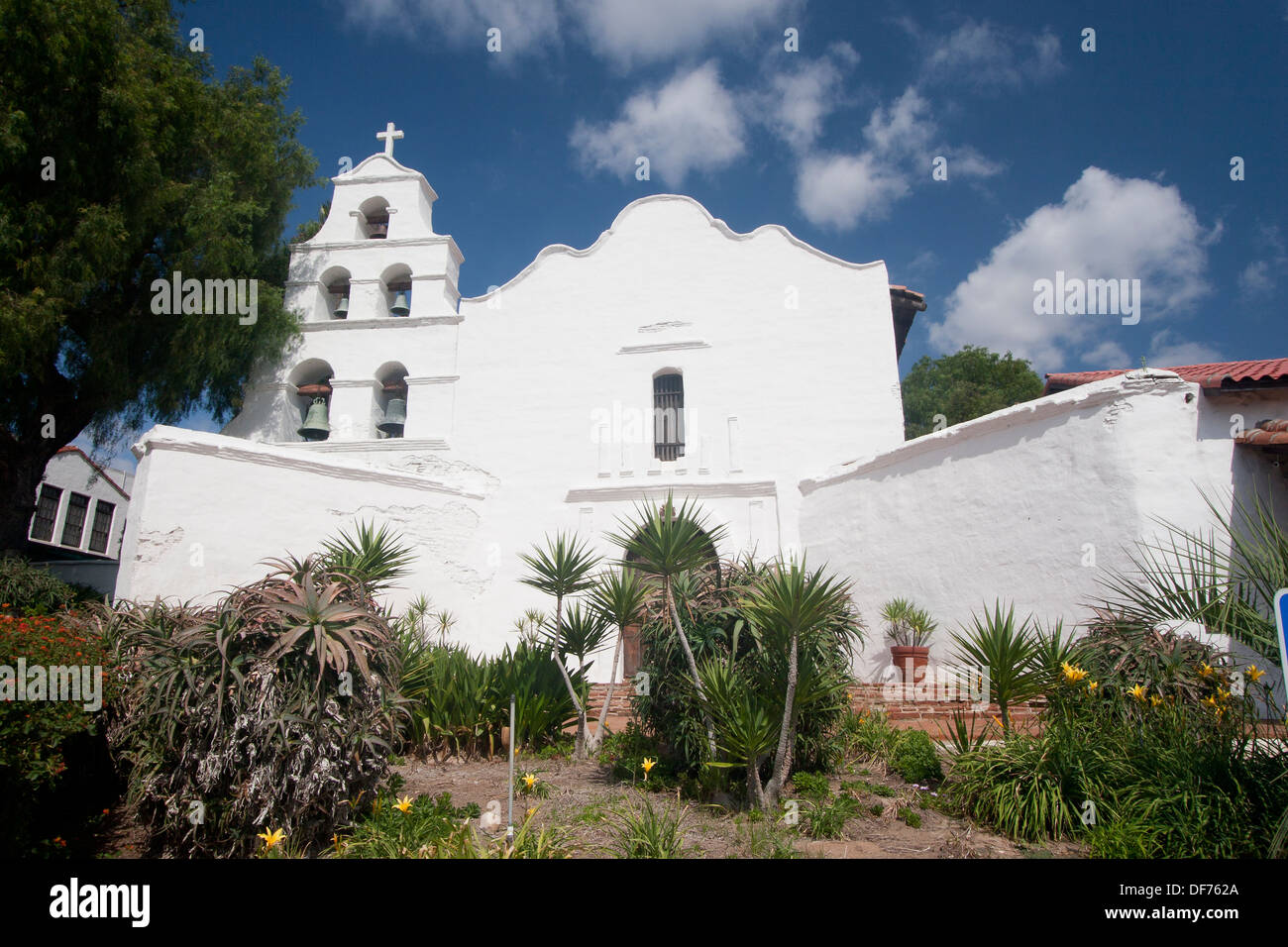 Mission Basilica San Diego de Alcala, San Diego, Kalifornien. Stockfoto