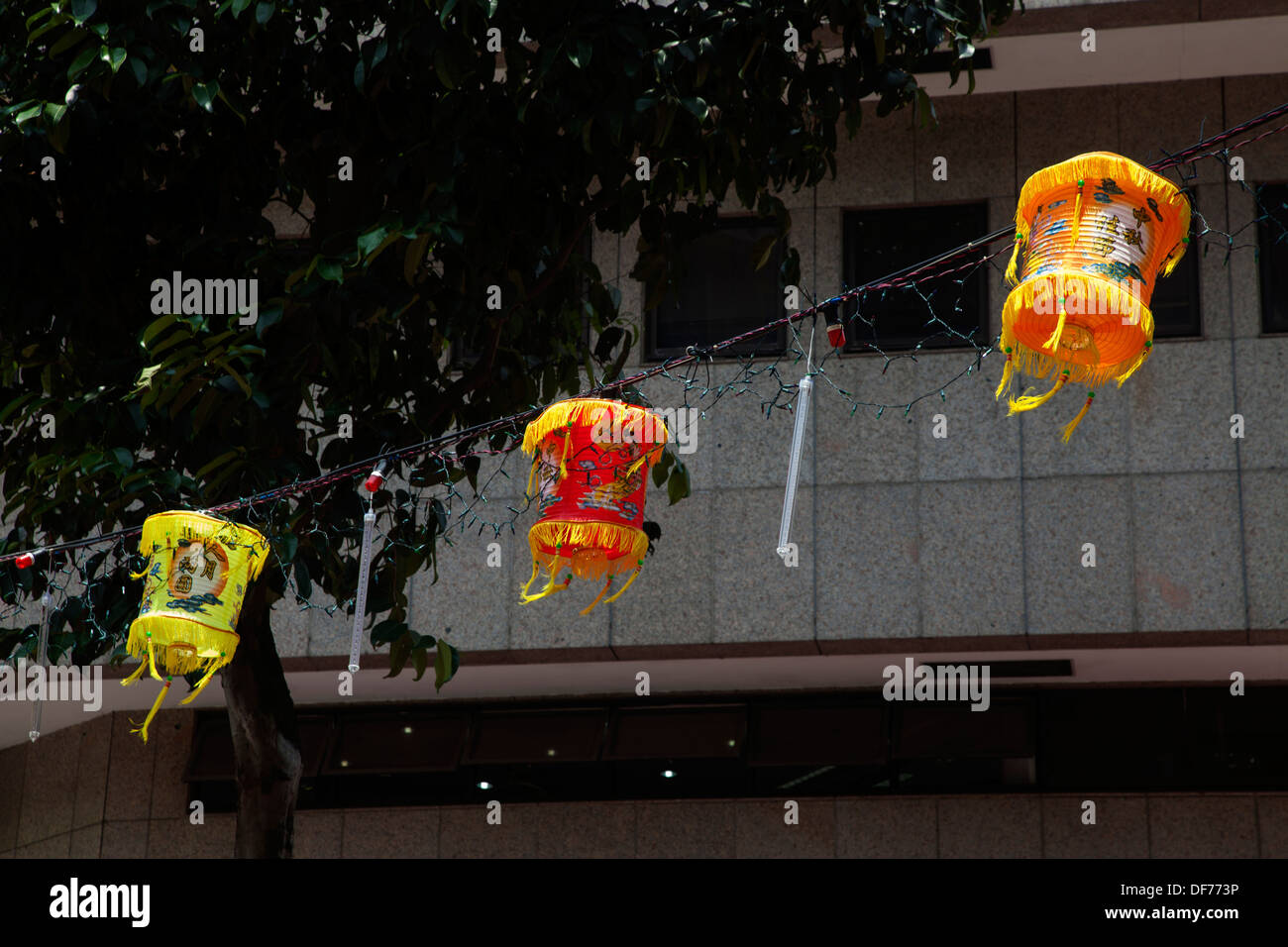 Dekoration Freiverkehr Singapur Stadt Asien Handel farbiges Papier handgefertigten Kunst Künstler künstlerische schaffen Schöpfung genießen Sie bunte n Stockfoto