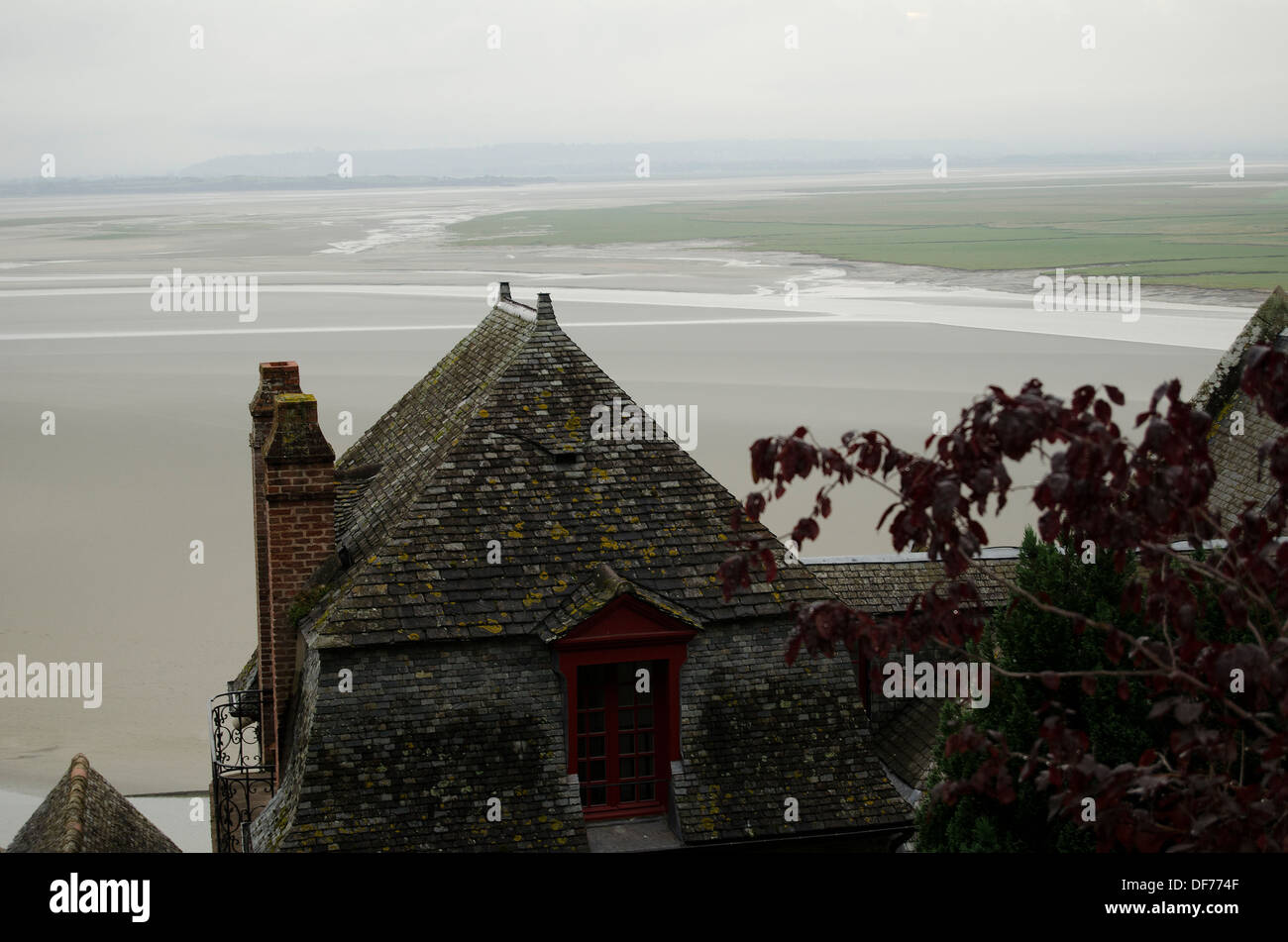 Frankreich, Bretagne, Normandie, Mont-Saint-Michel, Wath am Meer Stockfoto