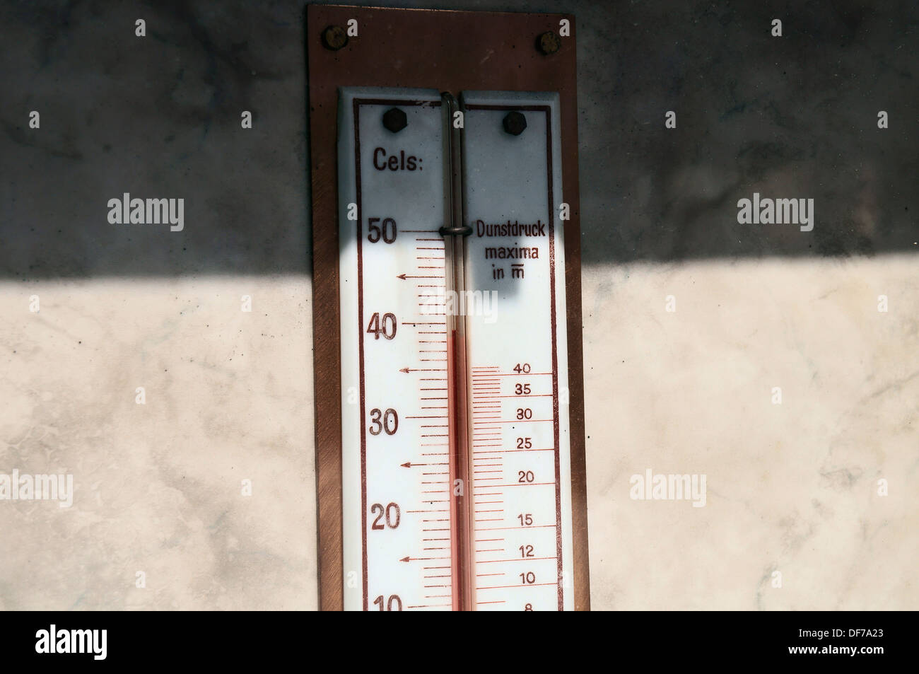 Wetterstation, Meteo-Box, thermometer Stockfoto