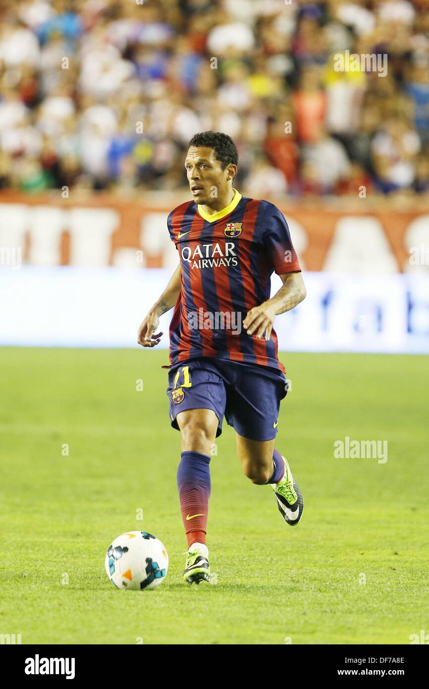 Adriano Correira (Barcelona), 21. September 2013 - Fußball / Fußball: Spanisch "Liga Espanola" match zwischen Rayo Vallecano und Barcelona, am Campo de Futbol de Vallecas in Madrid, Spanien, 21. September 2013. (Foto: AFLO) Stockfoto