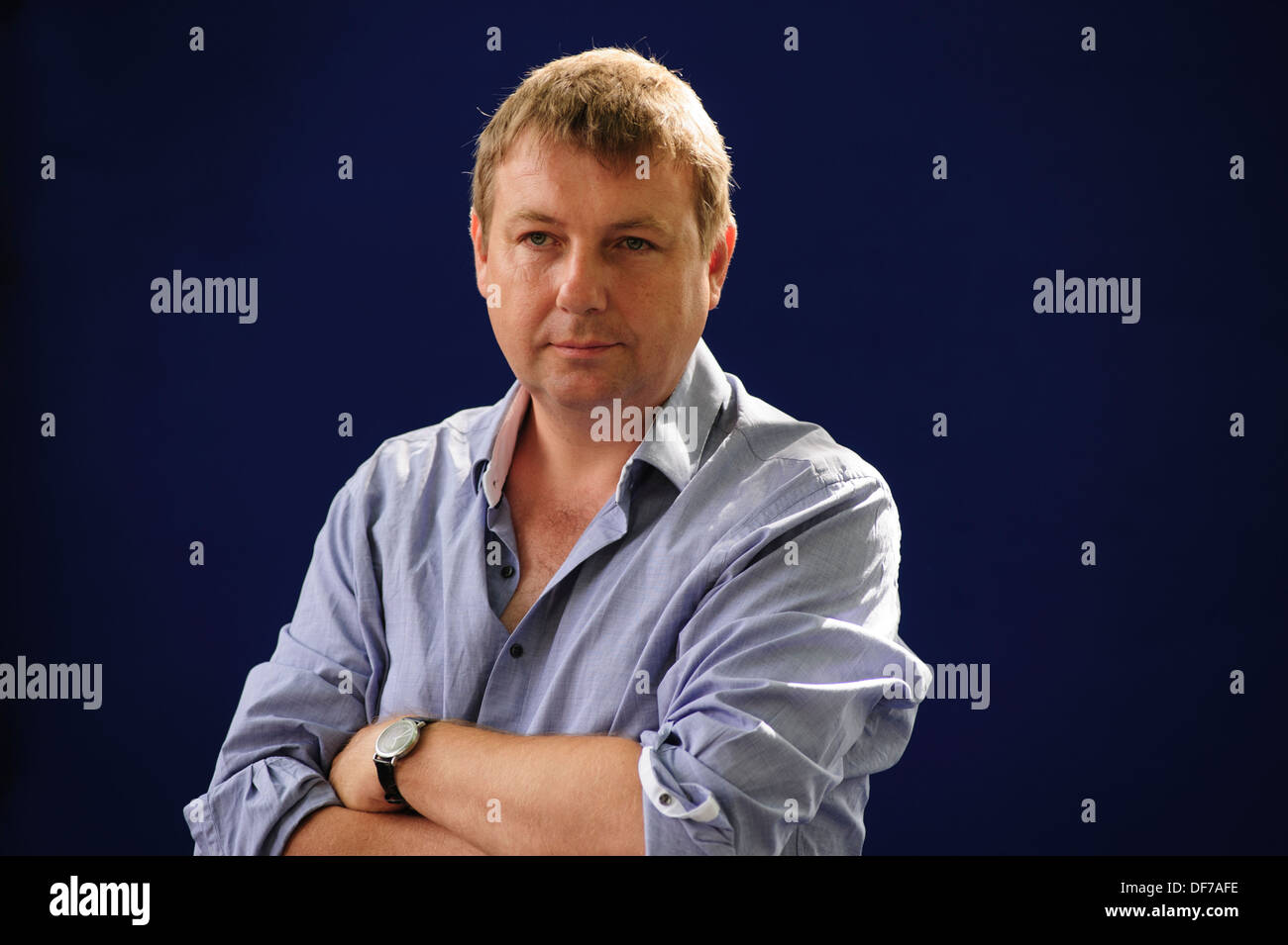 Danny Dorling, Professor der Geographie an der University of Sheffield am Edinburgh Book Festival 2013 teilnehmen. Stockfoto