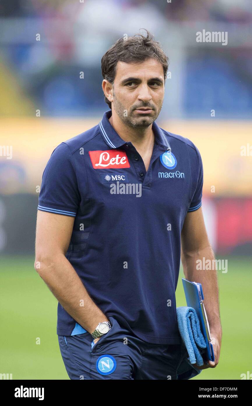 Fabio Pecchia (Napoli), 28. September 2013 - Fußball / Fußball: italienische "Serie A" match zwischen Genua 0-2 Napoli Luigi Ferraris-Stadion in Genua, Italien. (Foto von Maurizio Borsari/AFLO) Stockfoto