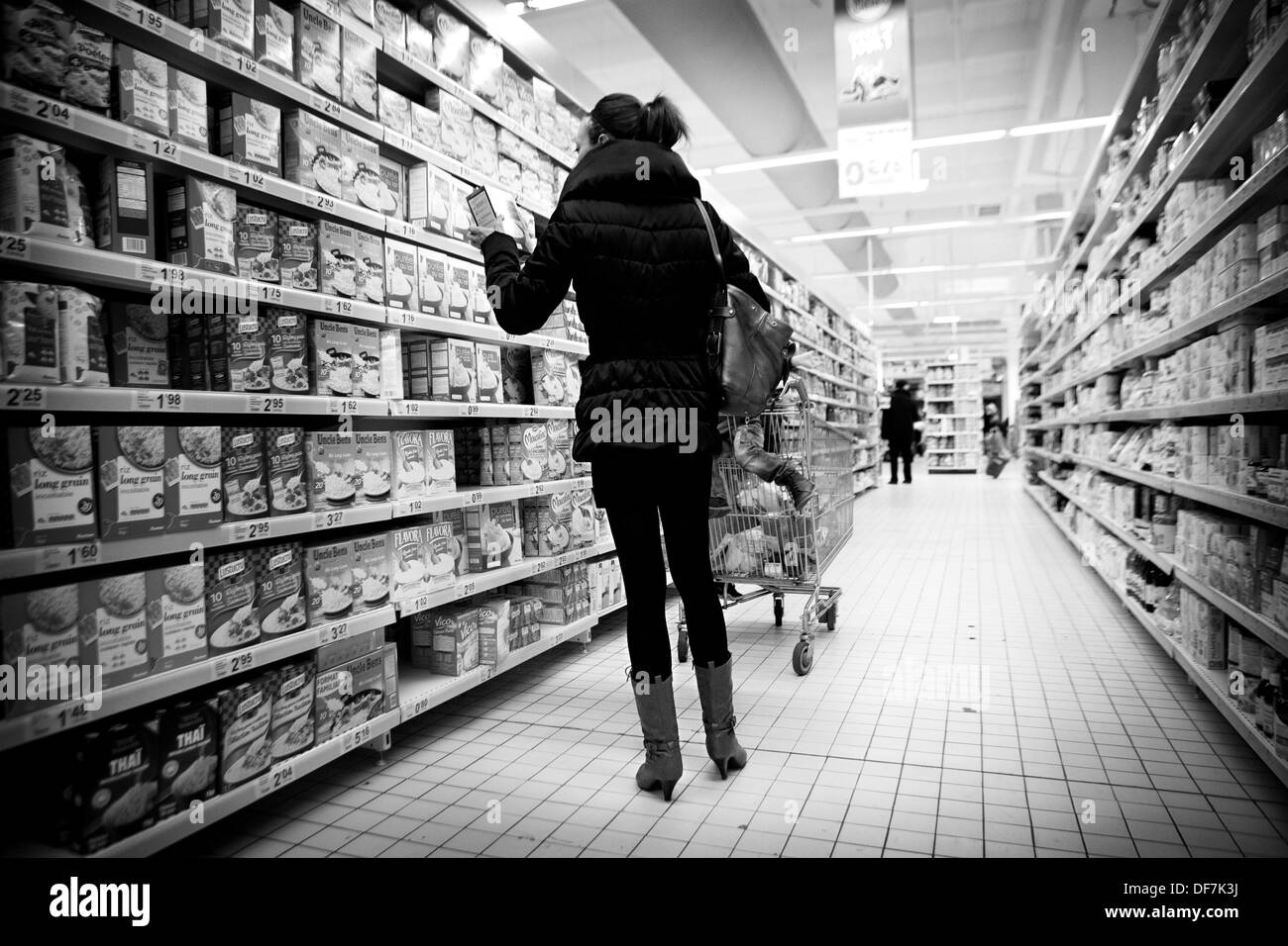 MAGERSUCHT, FRAU Stockfoto