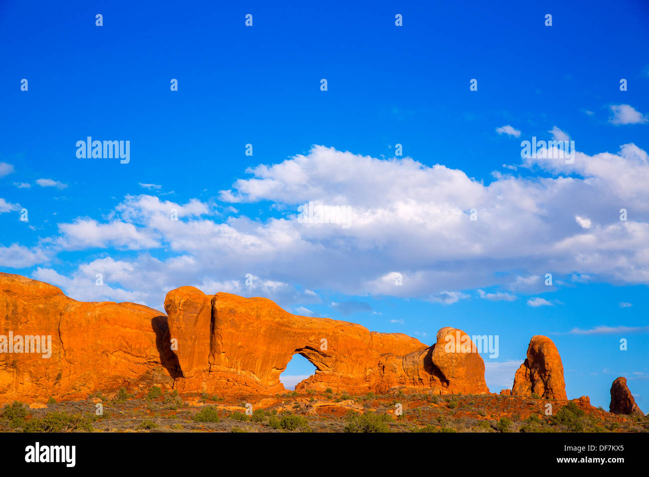 Arches Nationalpark North Fensterbereich in Moab Utah USA Stockfoto