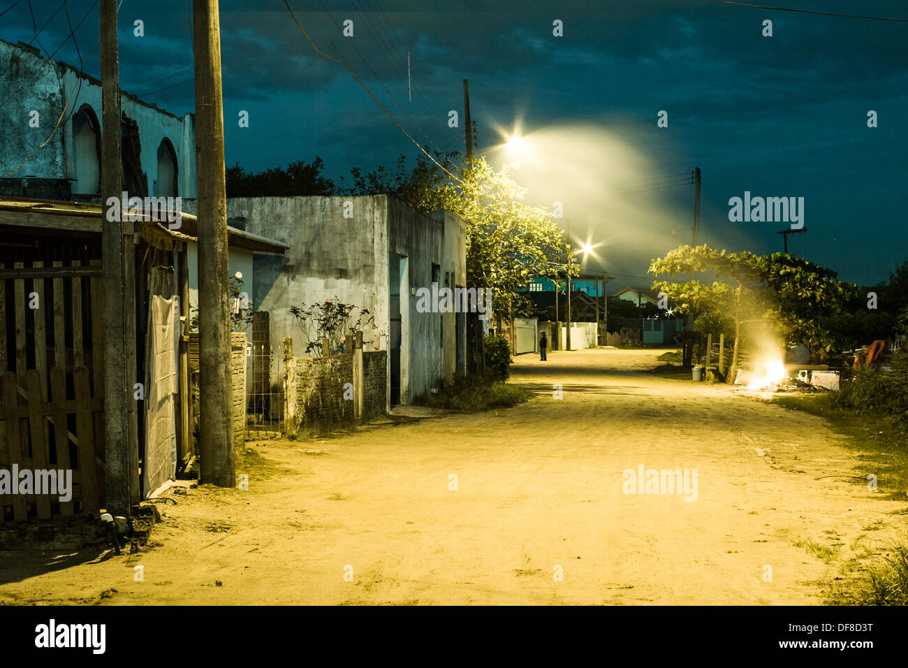 Niedrigem Einkommen Nachbarschaft. Lima, Santa Catarina, Brasilien. Stockfoto