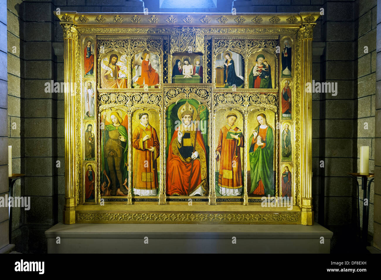 Europa, Frankreich, Fürstentum Monaco, Monte Carlo. Altarbild. Stockfoto