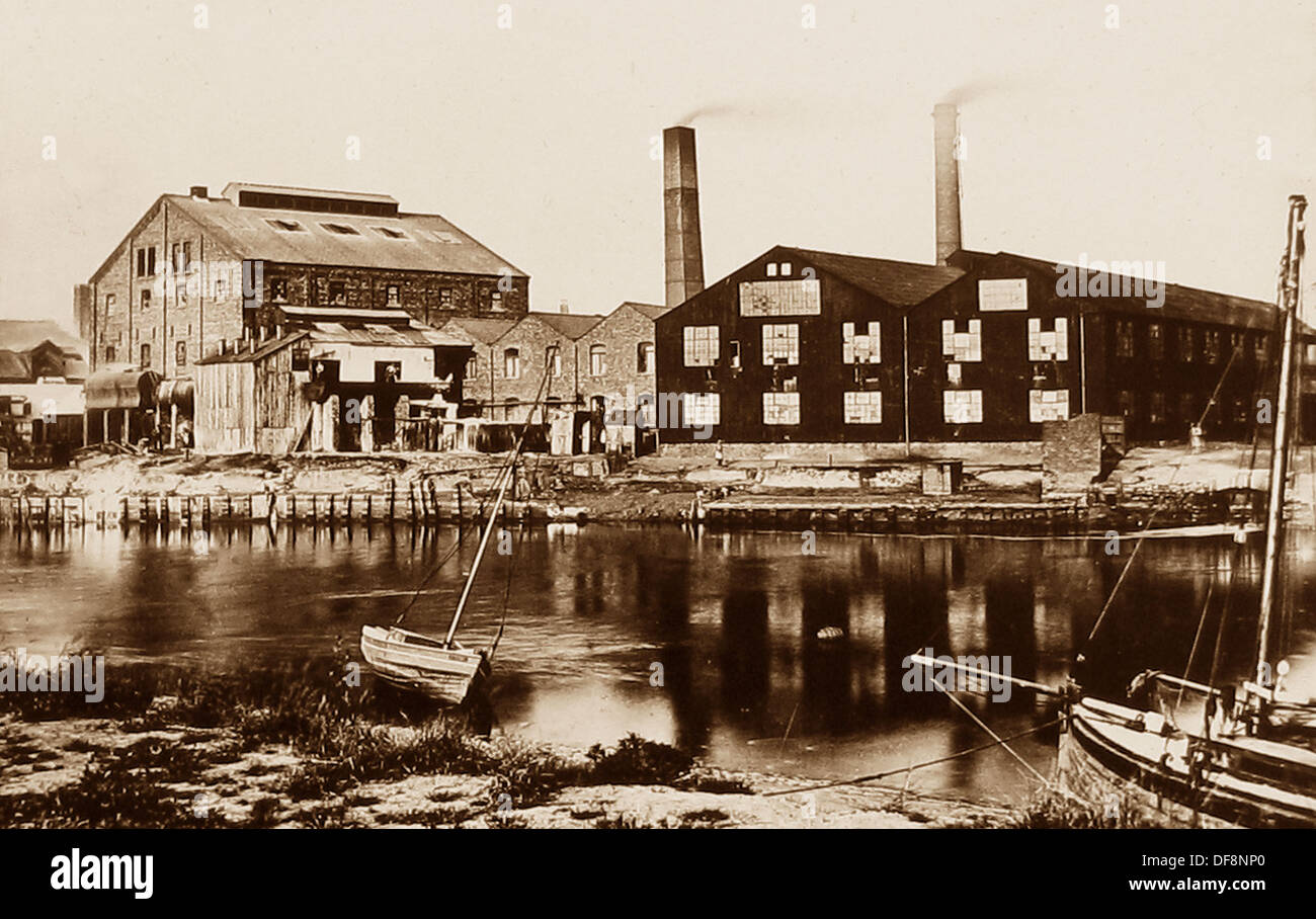 Warrington Sunlight Seifenfabrik vor seinem Umzug nach der Wirral viktorianische Periode Stockfoto