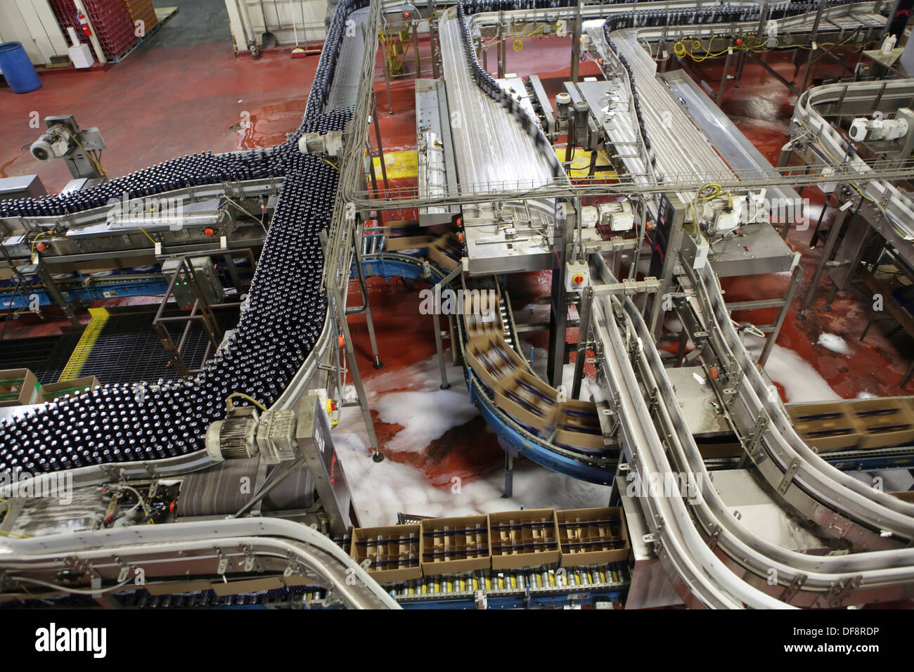 FX Matt Brewing Company Produktionsstätte ist in Utica, New York abgebildet. Stockfoto