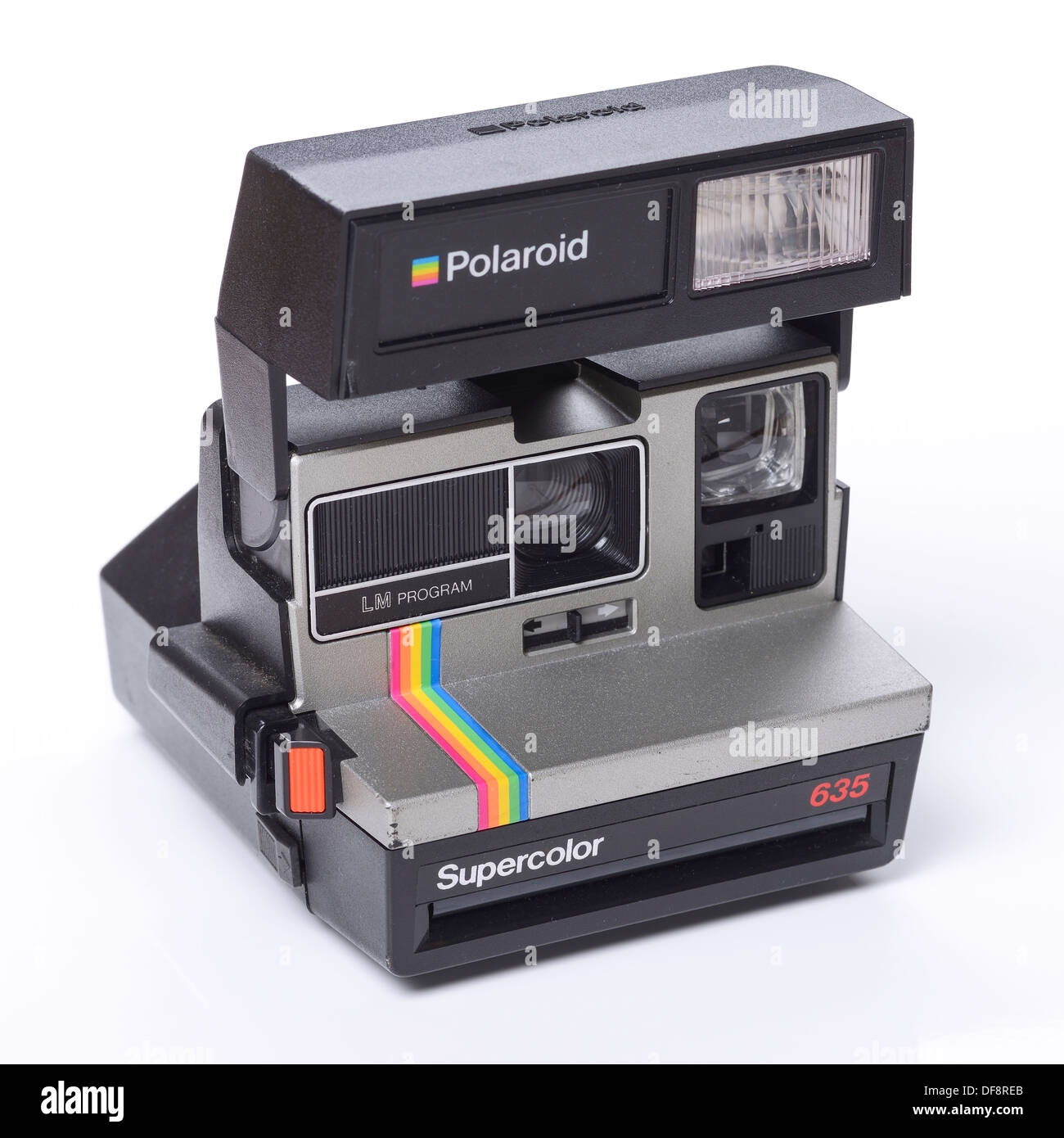 Alte retro Vintage Polaroid Supercolor Sofortbildkamera Stockfoto