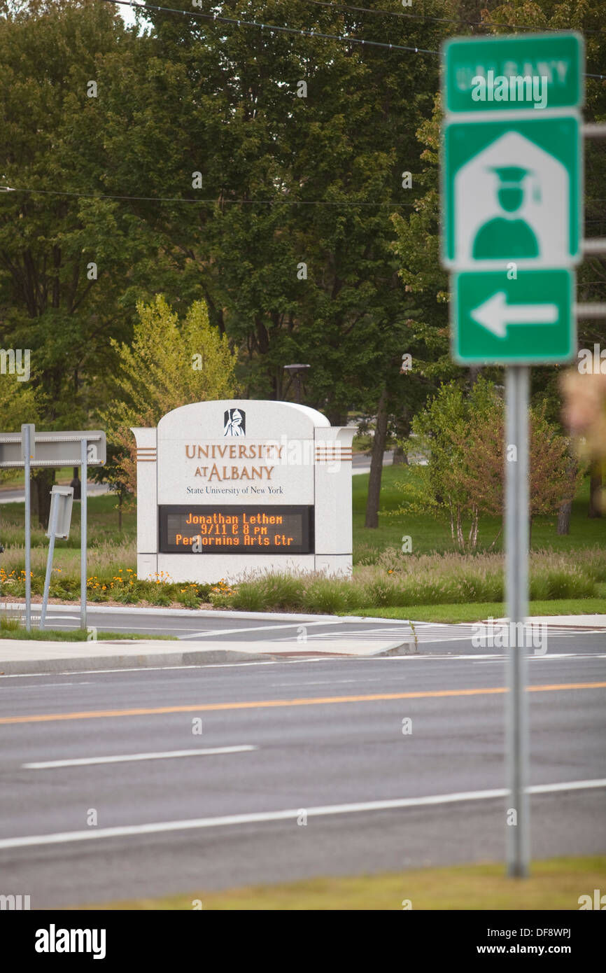 University at Albany ist abgebildet in Albany, NY Stockfoto