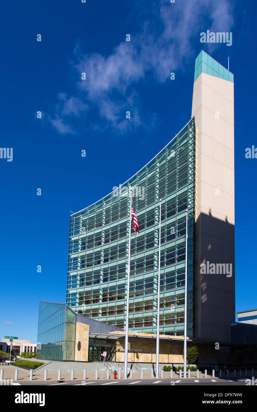 10 Geschichte Robert H. Jackson United States Courthouse auf Niagara Quadrat in Buffalo New York Stockfoto