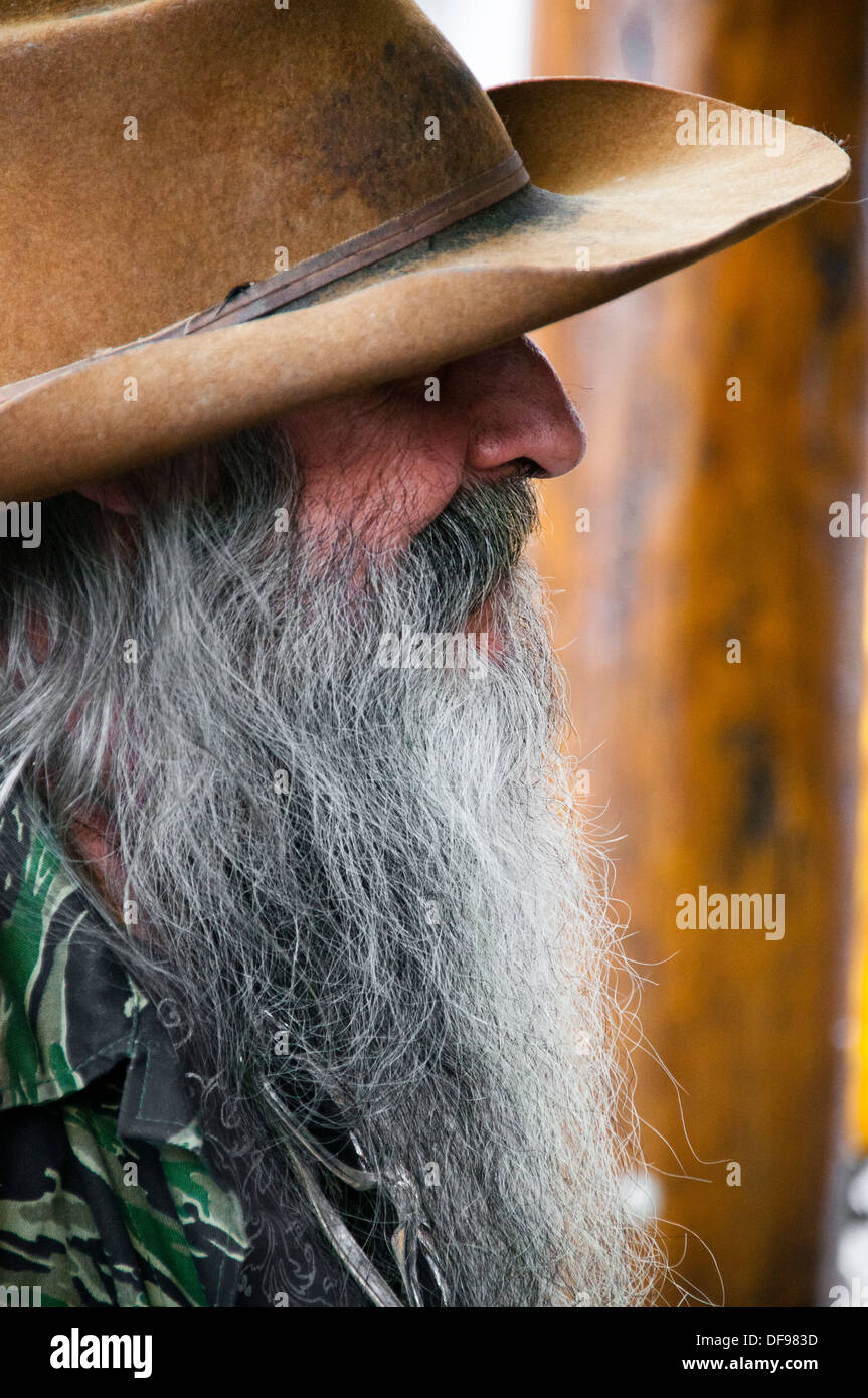 bärtiger Mann Stockfoto