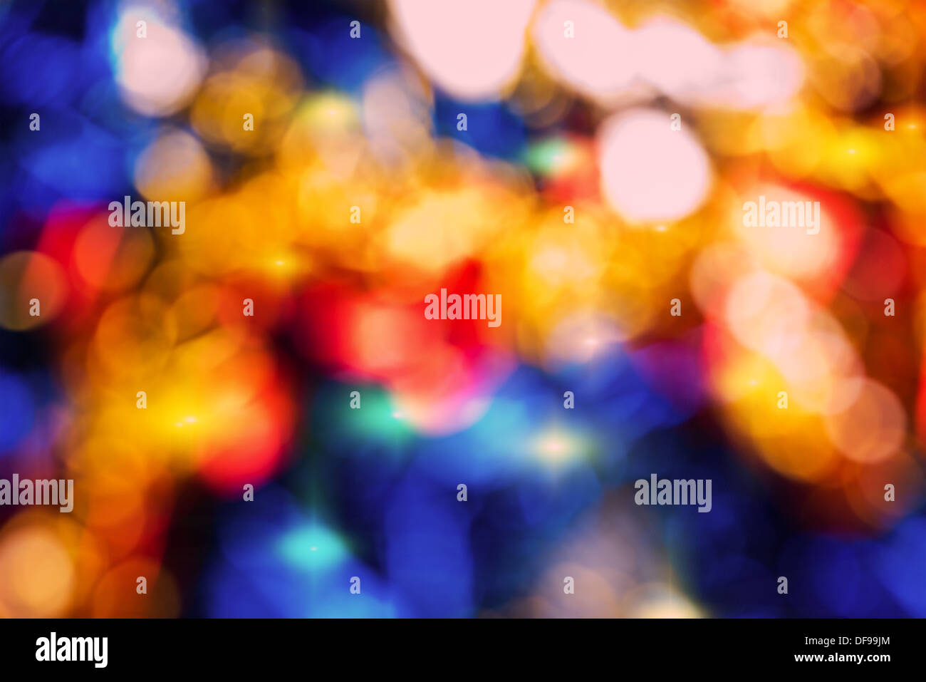 Verschwommen abstrakten Hintergrund Leuchten, schöne Weihnachten Stockfoto