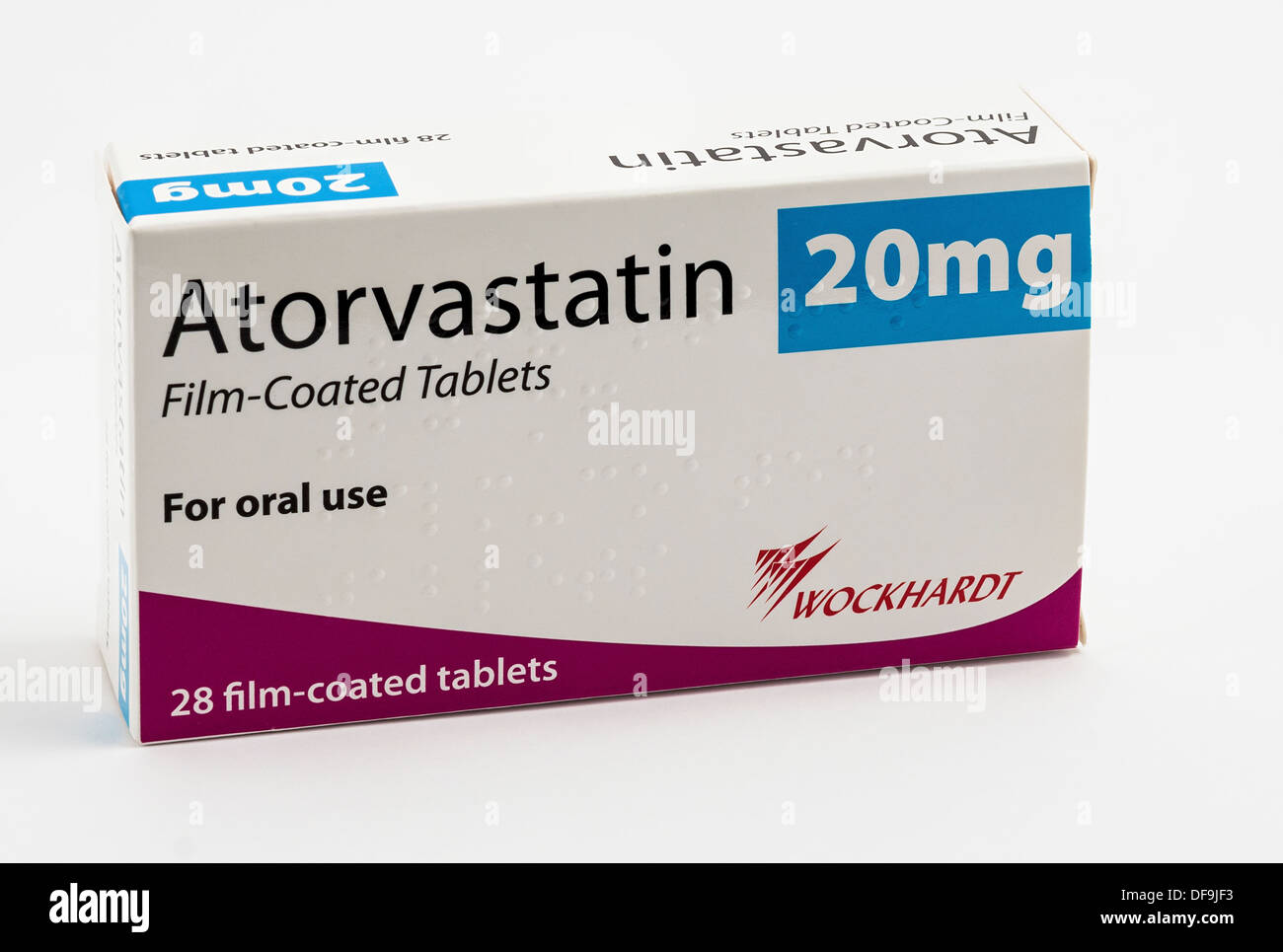 Atorvastatin-Tabletten Stockfoto