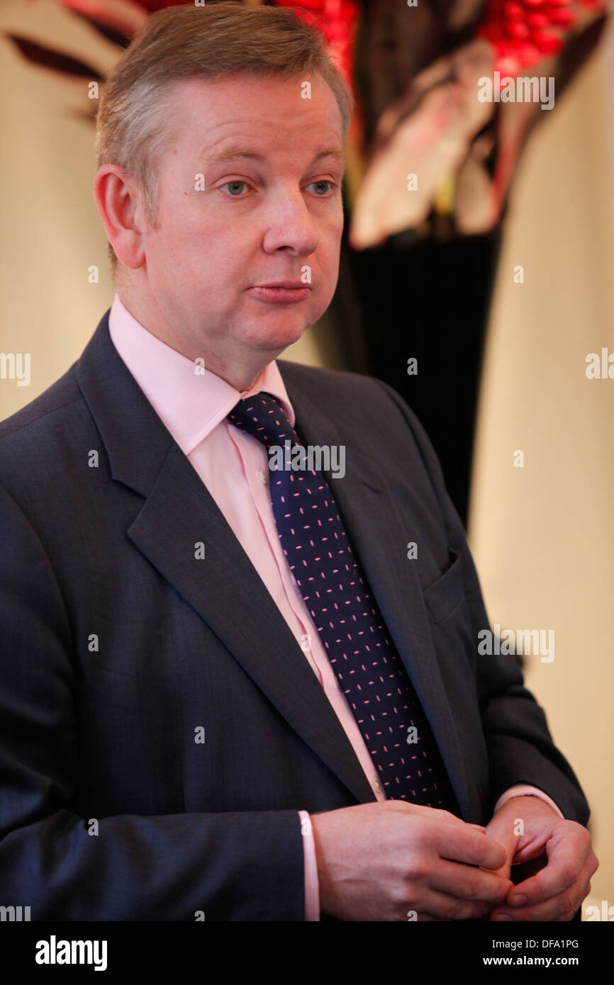 Rt Hon Michael Gove MP Secretary Of State for Education besucht des Betrachters Schulen Jahreskonferenz am Methodist Central Hall ich Stockfoto