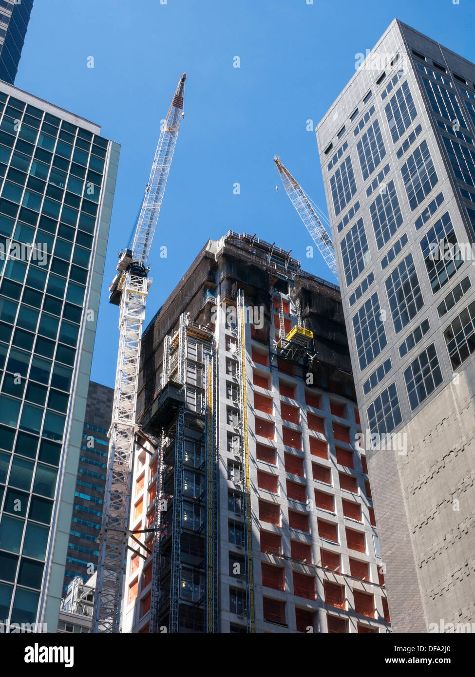 Hochhaus-Ultra-Luxus Wohnhaus, 432 Park Avenue, Hochbau in New York City Stockfoto