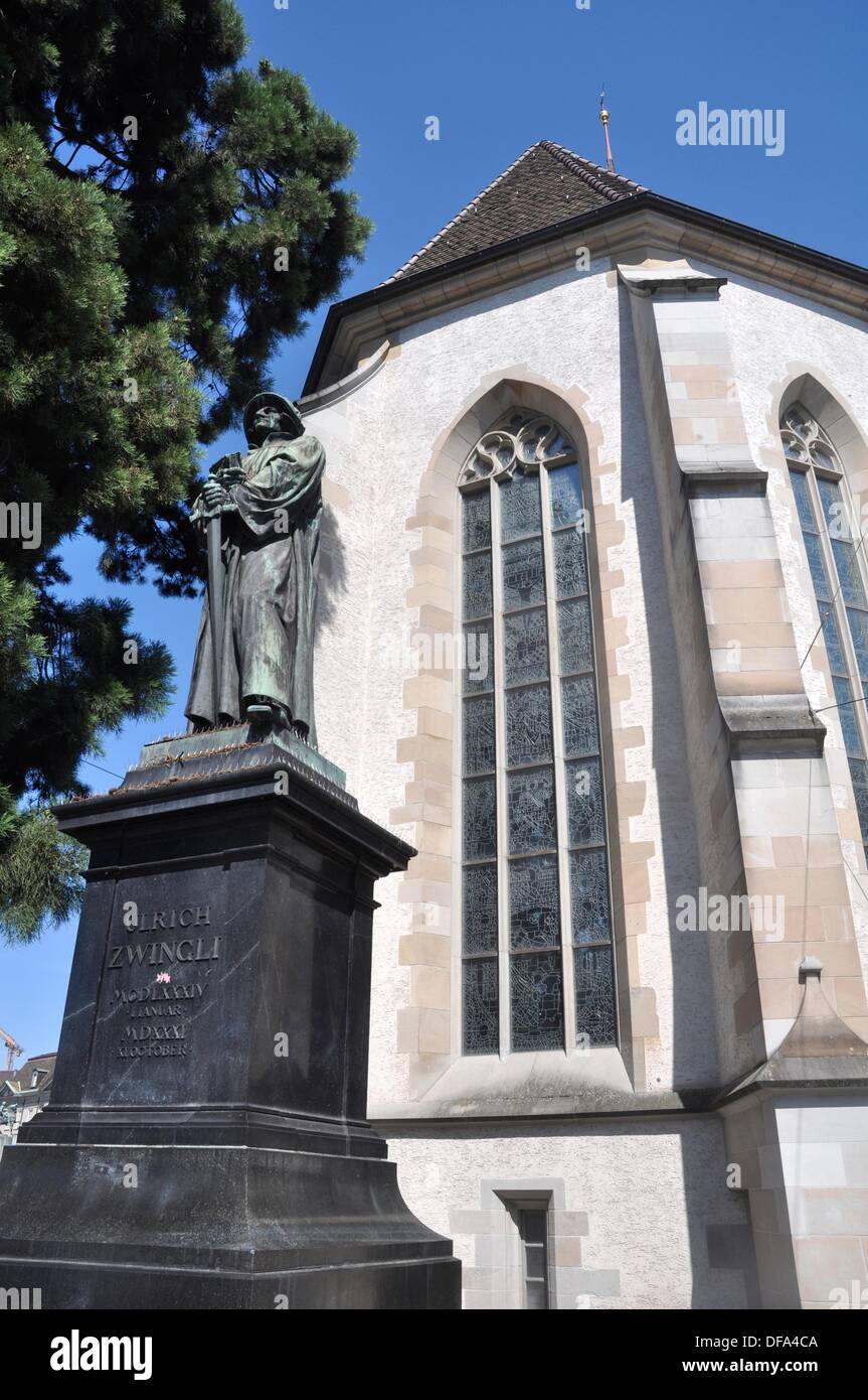 Ulrich zwinglis statue von -Fotos und -Bildmaterial in hoher Auflösung ...
