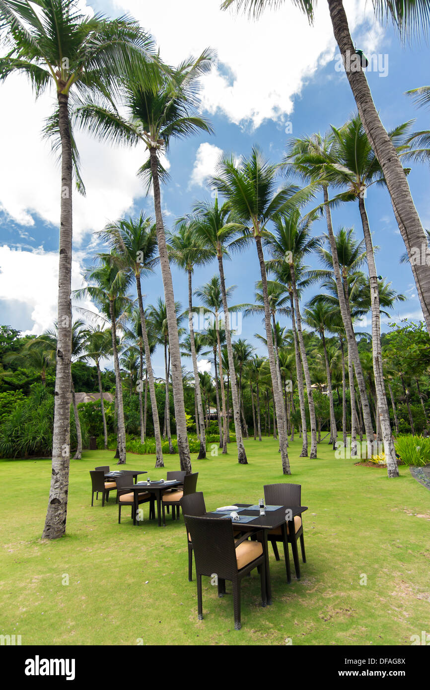 Restaurant des Resorts, Philippinen Stockfoto