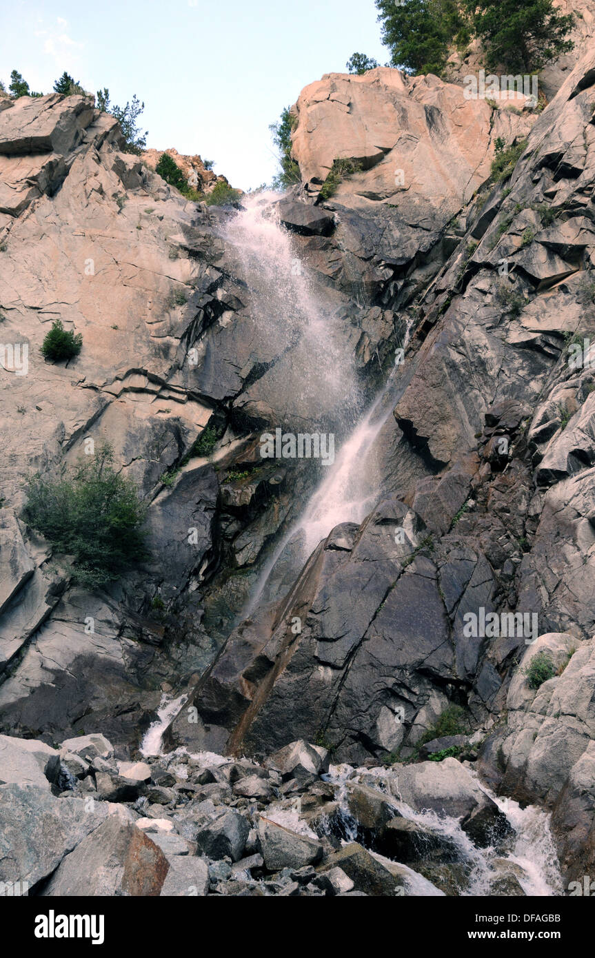 Agnes Vaille fällt, in der Nähe von Nathrop, Couinty, Colorado Chaffee, die Szene von einem tragischen Unglück im September 2013. Stockfoto