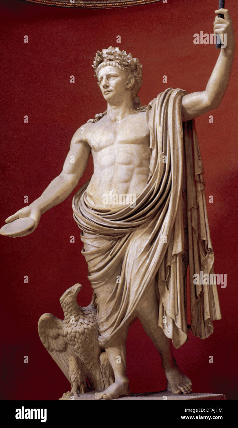 Kaiser Claudius (10 v. Chr. 54 n. Chr.) als Jupiter, der zivilen