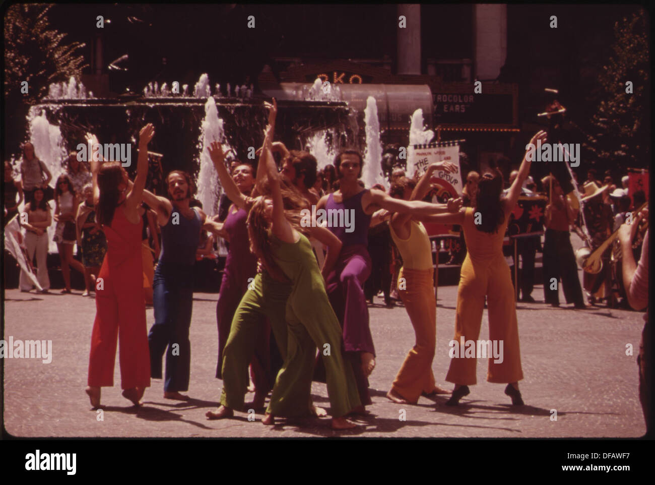 Das Festival der D'Aug Days, das jährlich im August am Fountain Square stattfindet, feiert eine monatelange Veranstaltung mit Kunst, Kunsthandwerk und Aufführungen. Das Festival hebt die lokale Kultur und das Engagement der Gemeinschaft in den Künsten hervor. Stockfoto