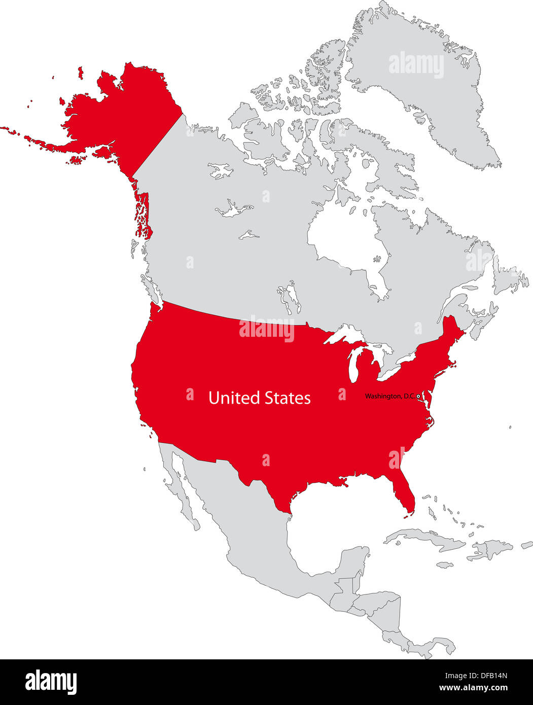 Vereinigte Staaten von Amerika Stockfoto