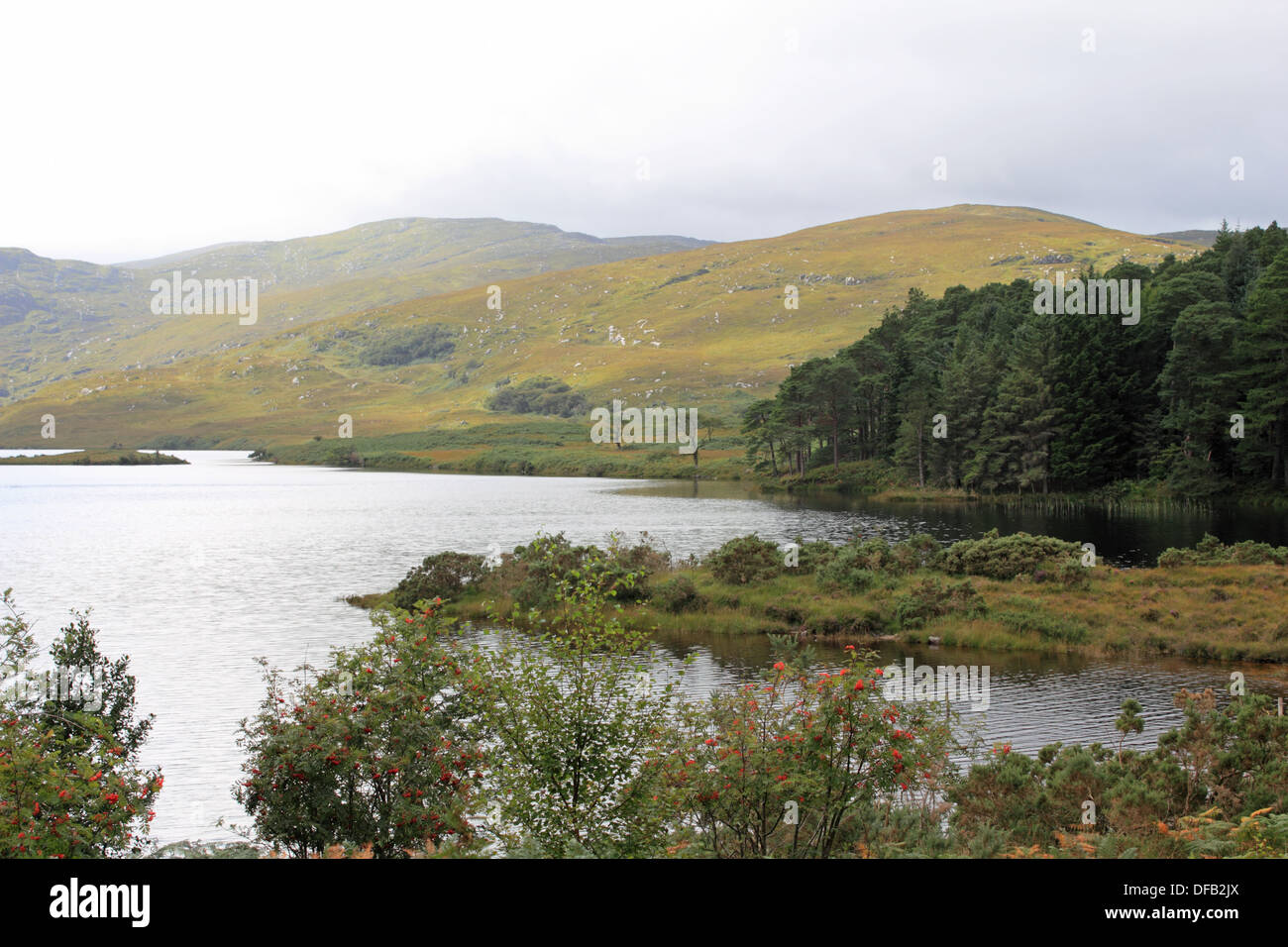 Lough Beagh im Glenveagh National Park im County Donegal, Irland. Stockfoto