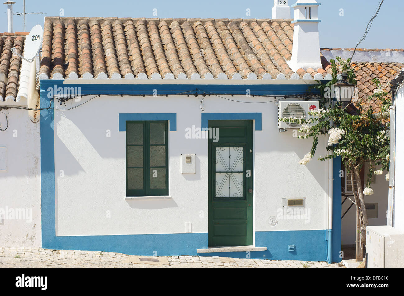 Algarve Dorfhaus Cacela Velha Algarve Portugal Stockfoto
