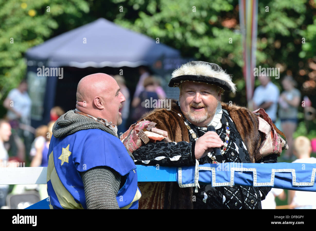 Reenactment-Männer Stockfoto