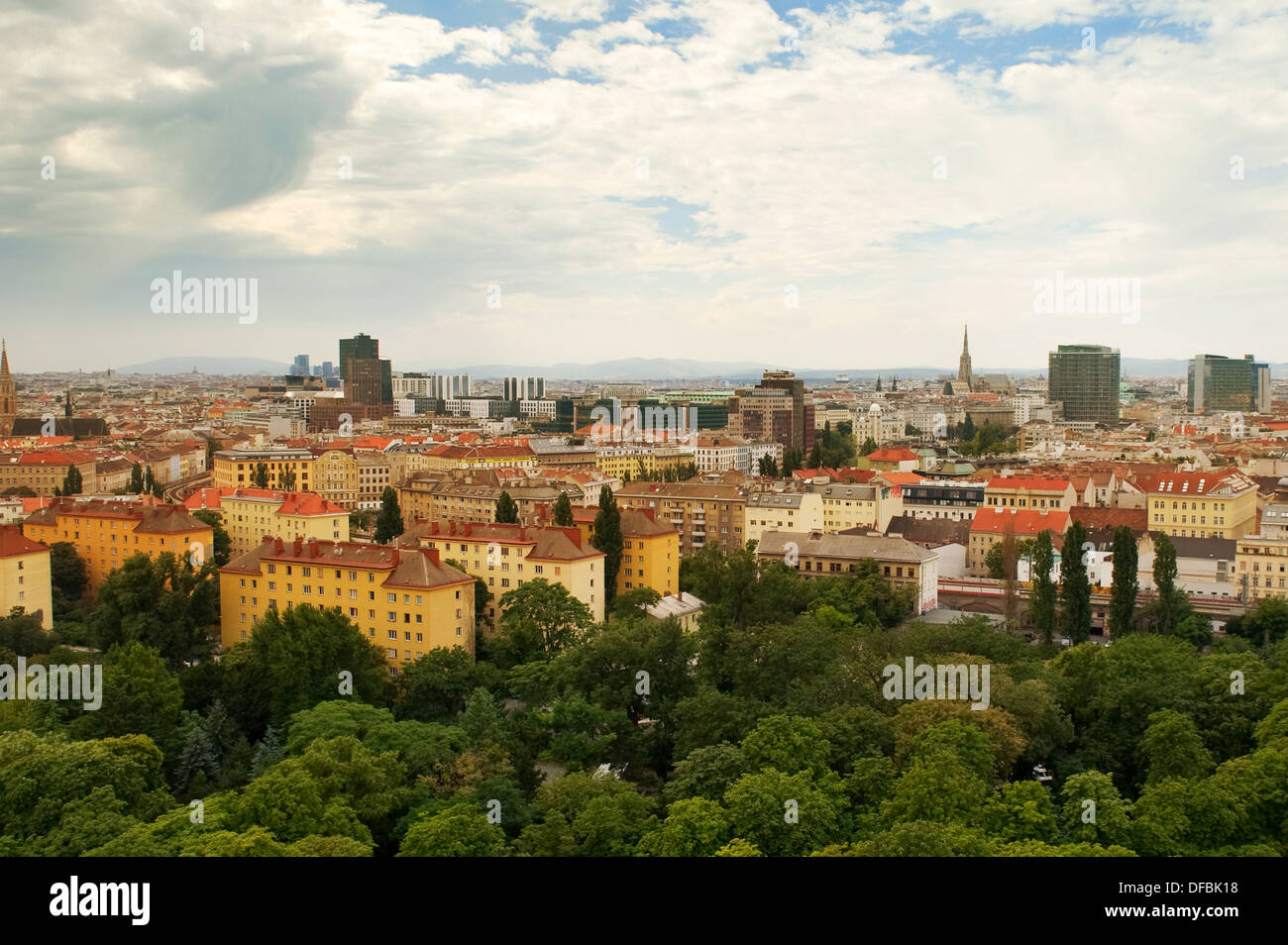 Wien, Österreich - Luftbild der Altstadt Stockfoto