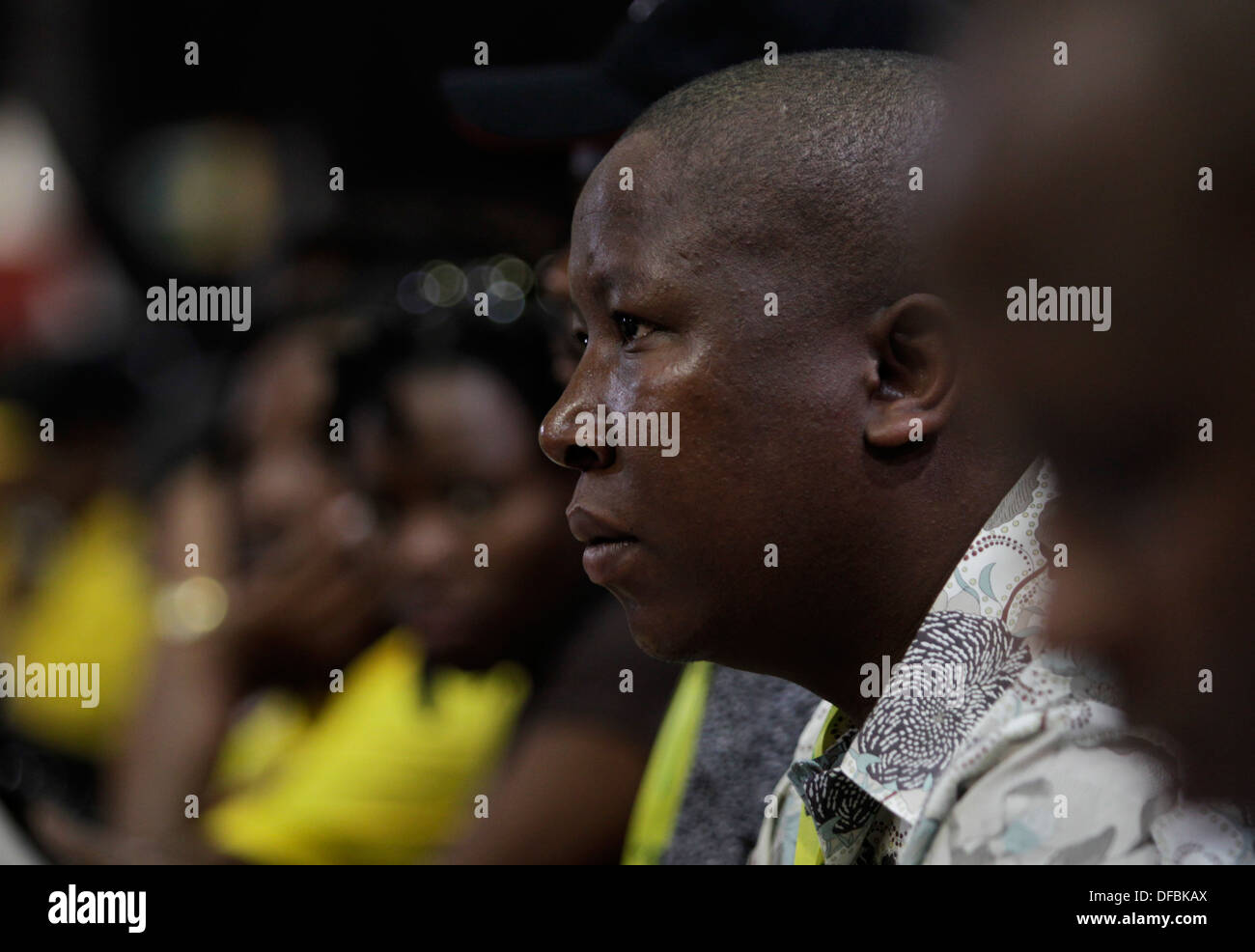 Jugend-Bundesliga-Präsident Julius Malema während der Öffnungszeiten der African National Congress (ANC) nationalen Generalrat in Durban 20 Stockfoto