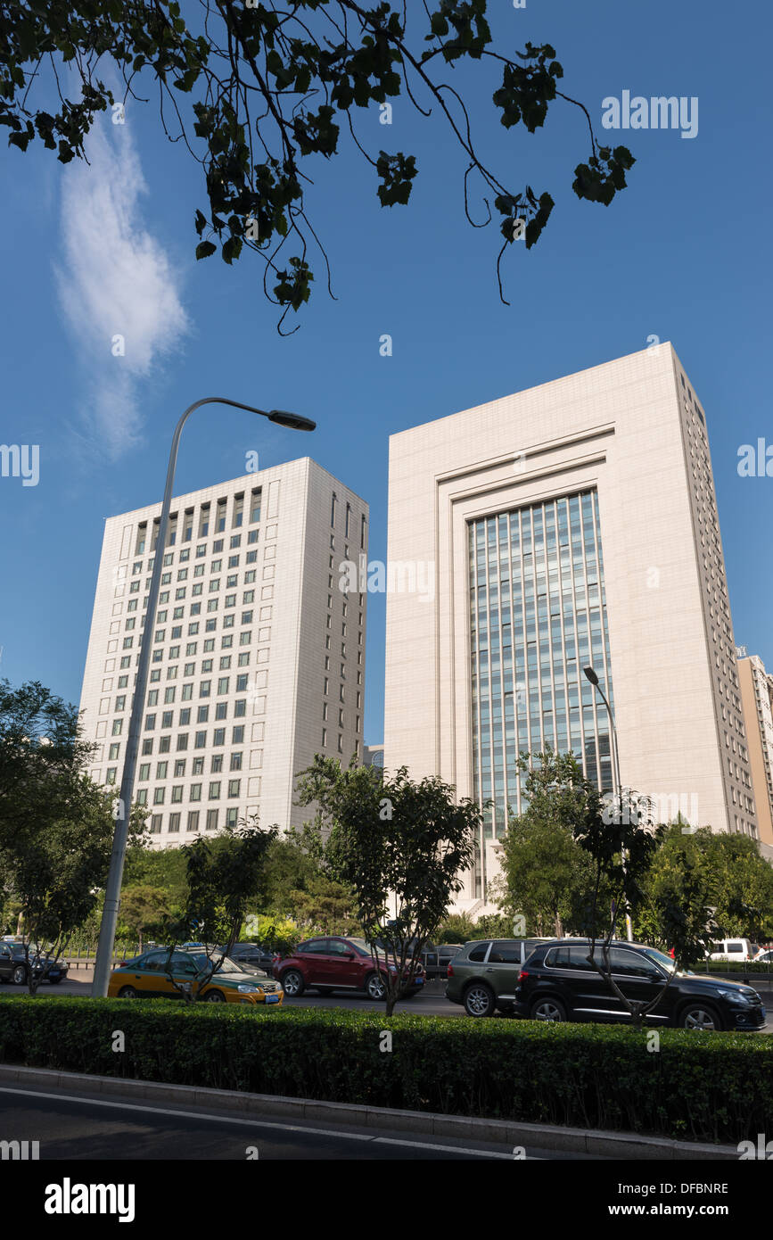 Beijing. Bundesministerium der Justiz im Osten 2. Ringstraße. Stockfoto