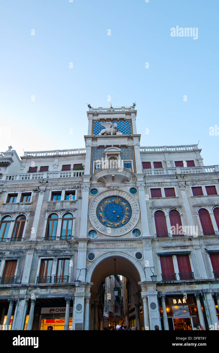 Venedig Italien San Marco quadratische Glockenturm Aussicht Stockfoto