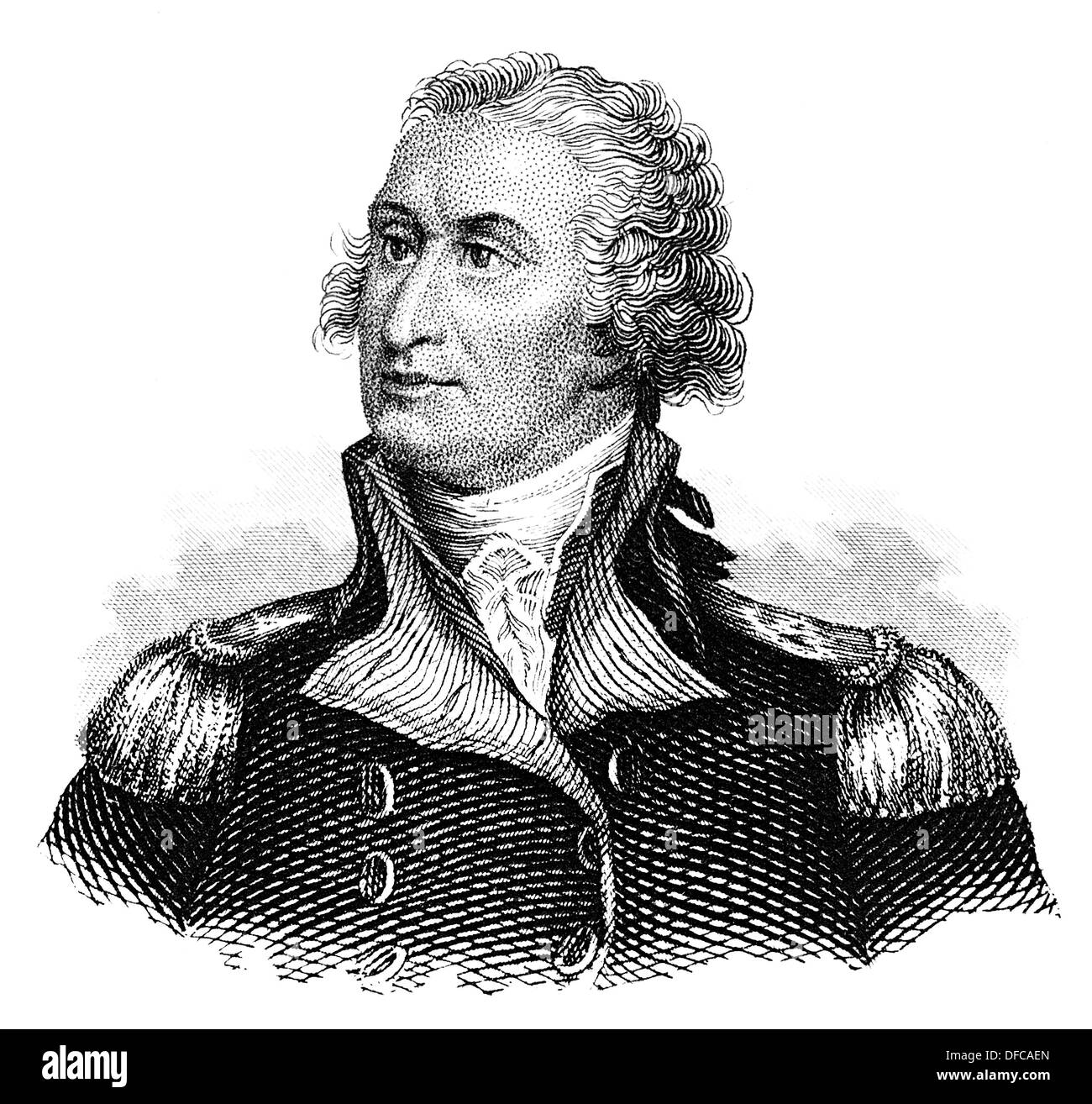 Porträt von George Washington, 1732-1799, der erste Präsident der Vereinigten Staaten von Amerika Stockfoto