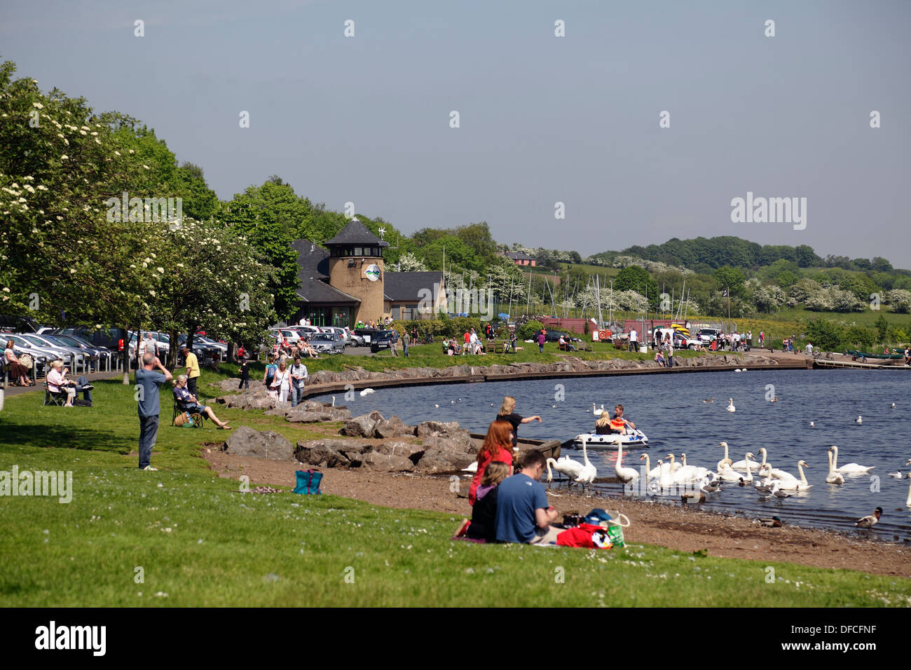 Schloss Semple Visitor Centre in Clyde Muirshiel Regionalpark, Lochwinnoch, Renfrewshire, Schottland Stockfoto