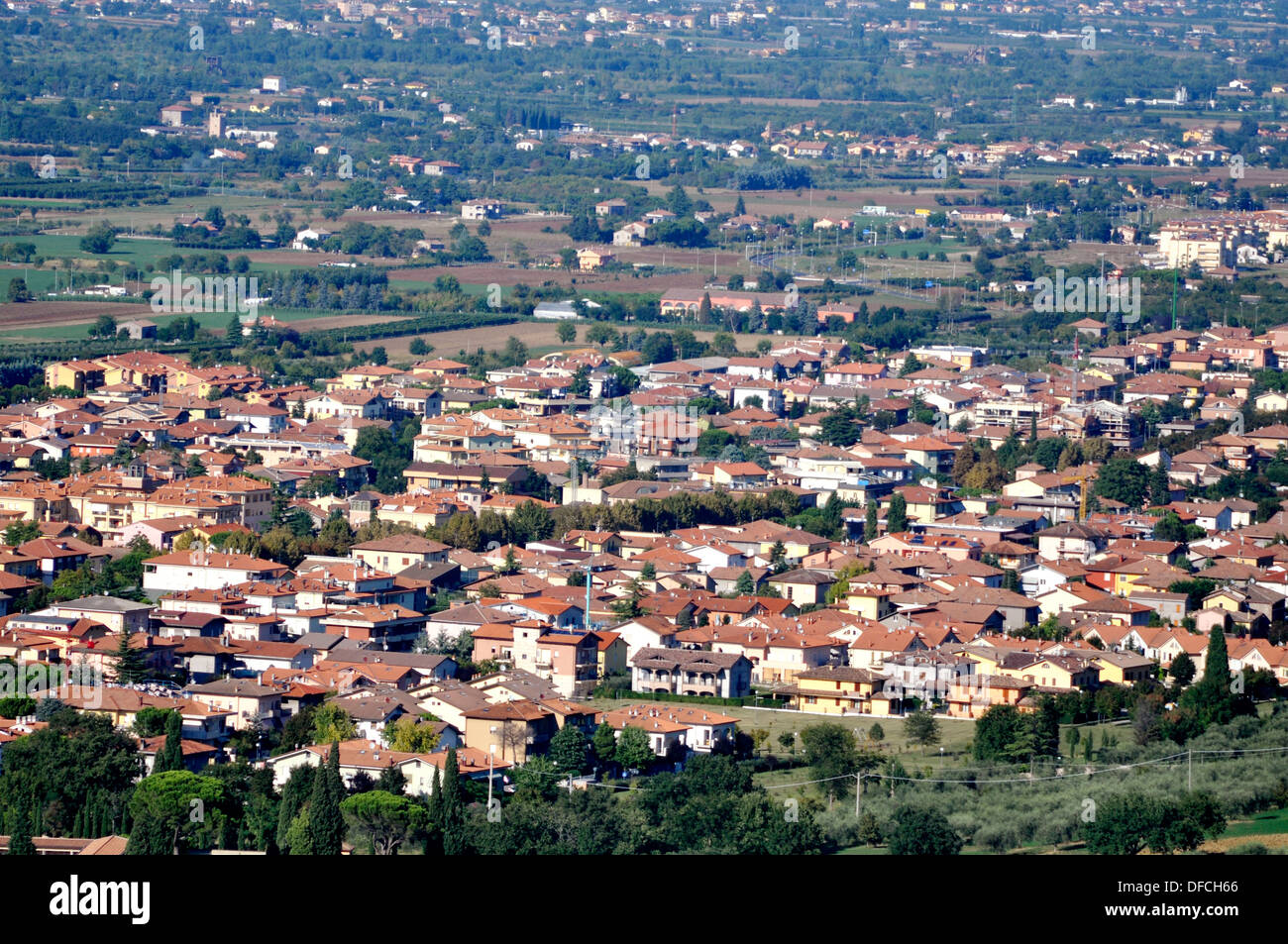 Villa Verucchio (Rimini, Italien): Blick auf die Stadt ...