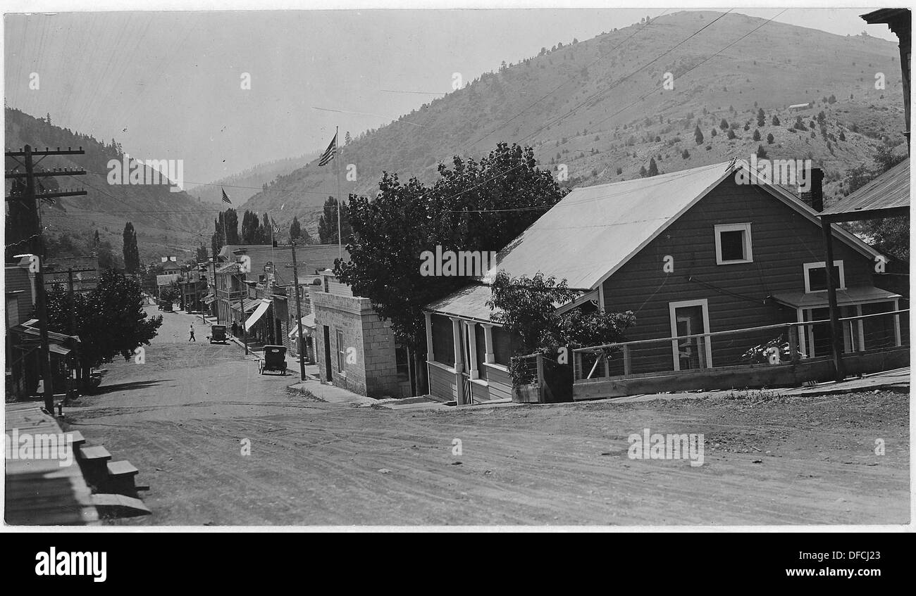 Canyon City, Kreisstadt des Grant Co. Oregon, Malheur Wald, 1917. 299193 Stockfoto