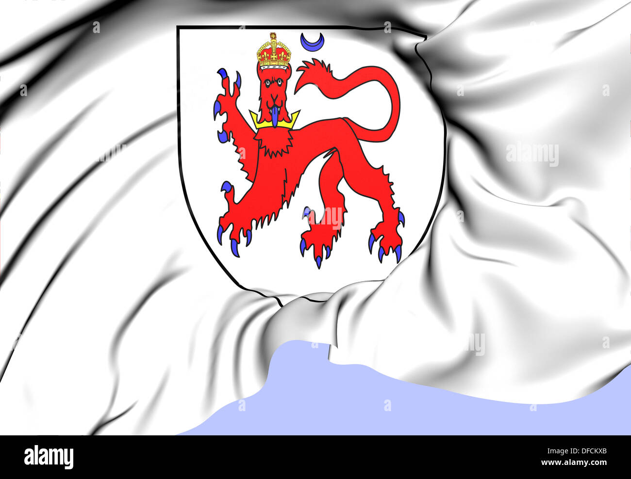 Angus Ogilvy Wappen. Hautnah. Stockfoto