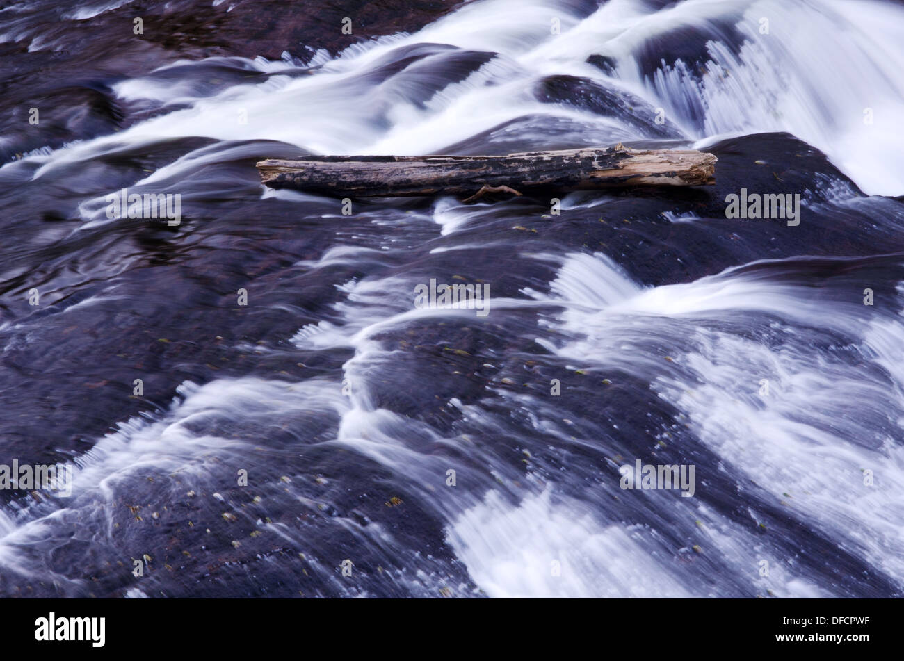 Detail des Wasserfalls im Yellowstone National Park Stockfoto